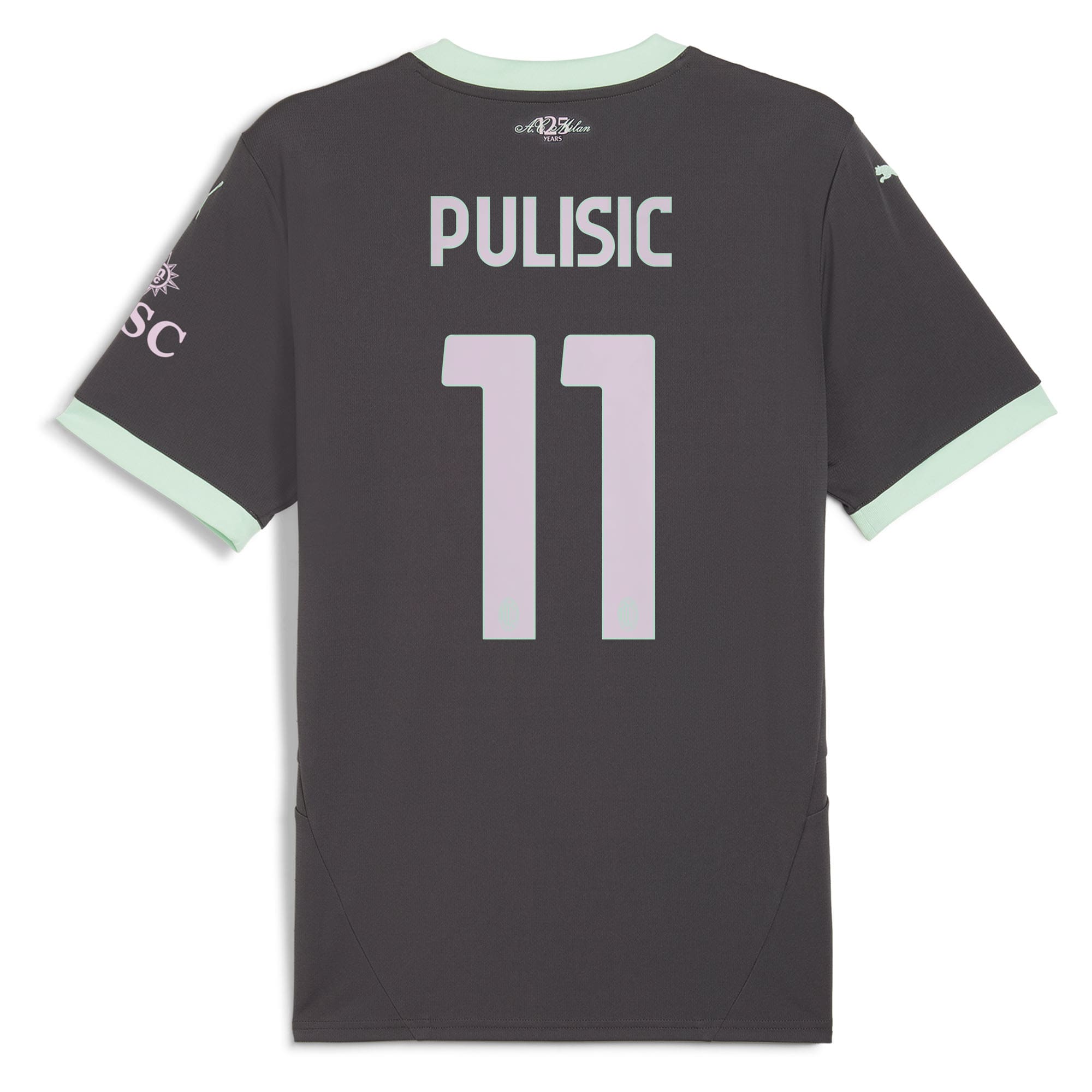 Christian Pulisic AC Milan 2024/25 Third Replica Player Jersey - Charcoal-ProSportsKit