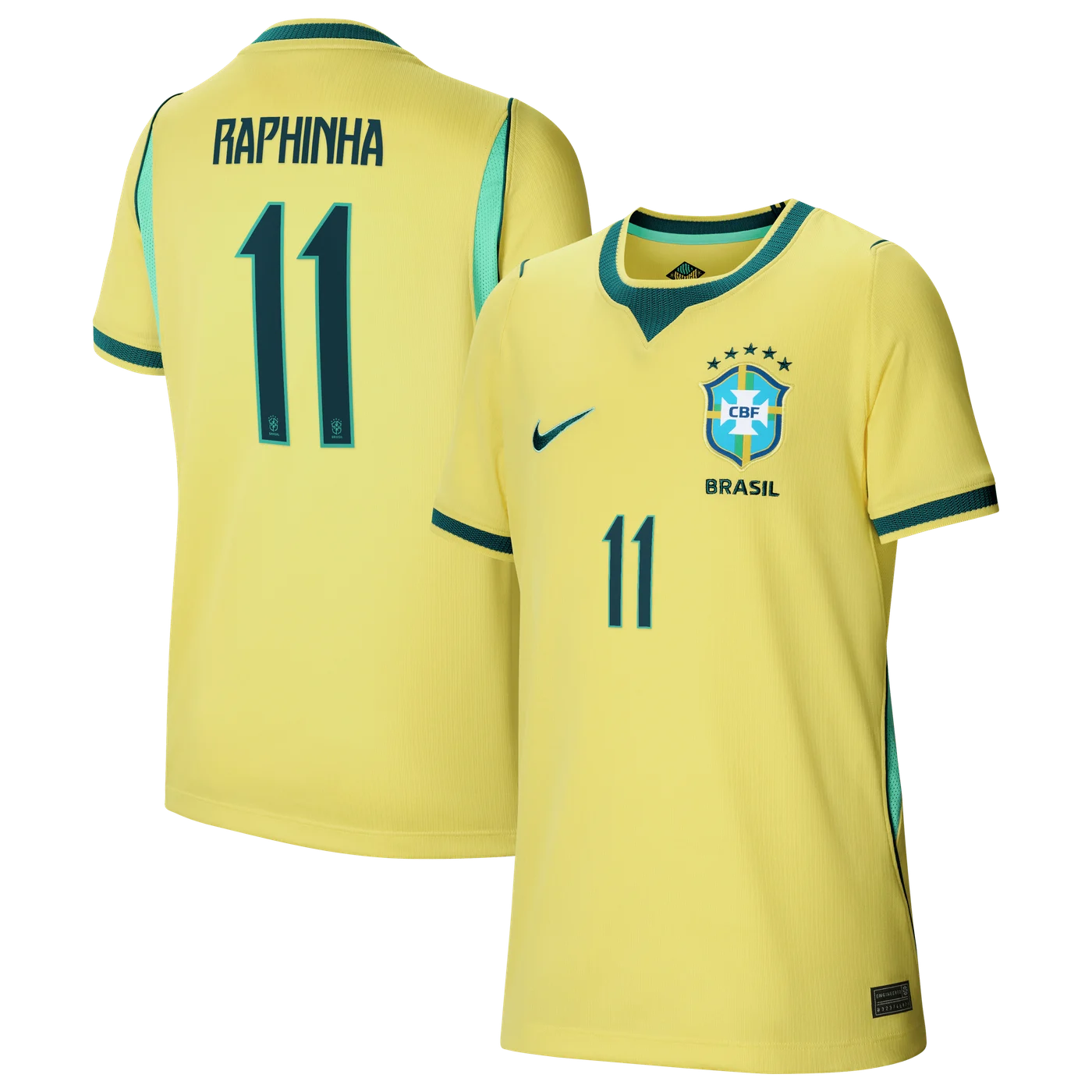 Raphinha Brazil National Team Youth 2026 Home Stadium Replica Jersey - Yellow-ProSportsKit