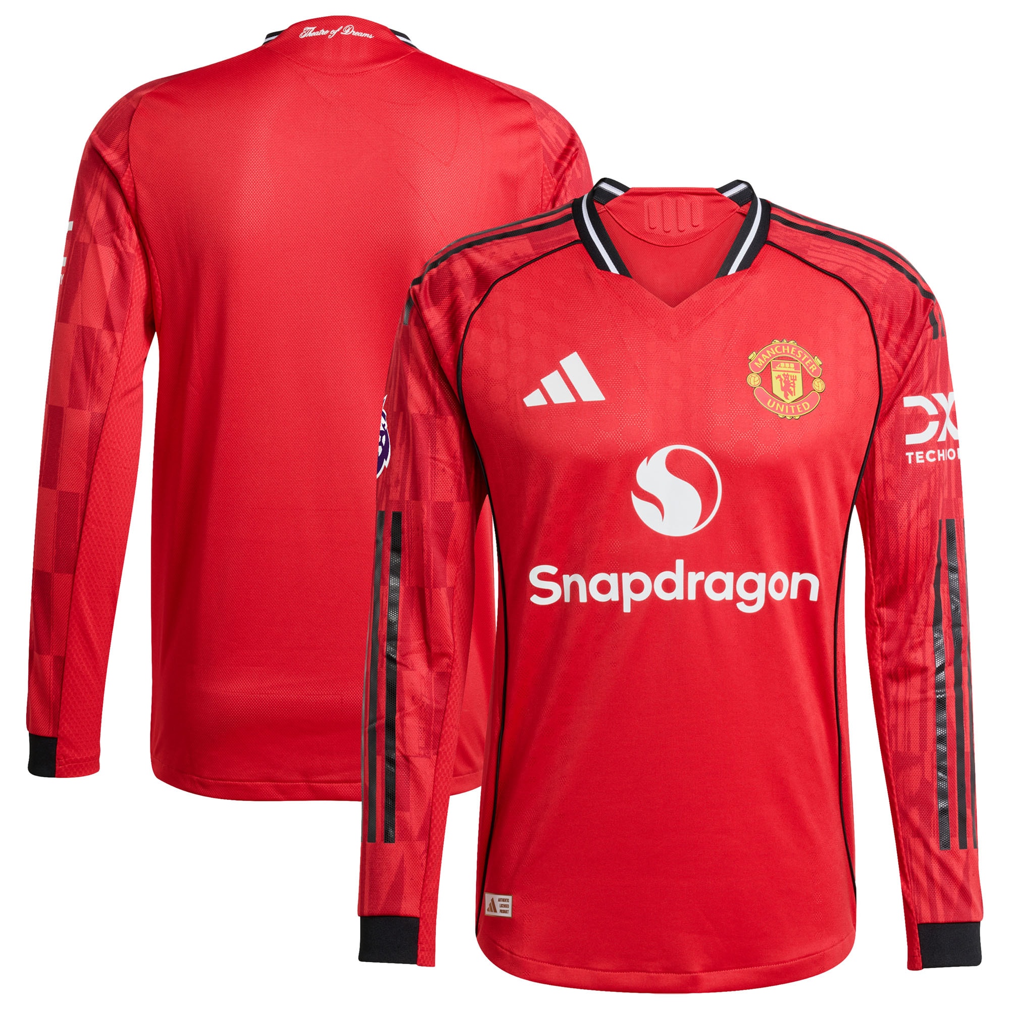 Manchester United Home 2025/26 Player Long Sleeve Jersey - Red-ProSportsKit