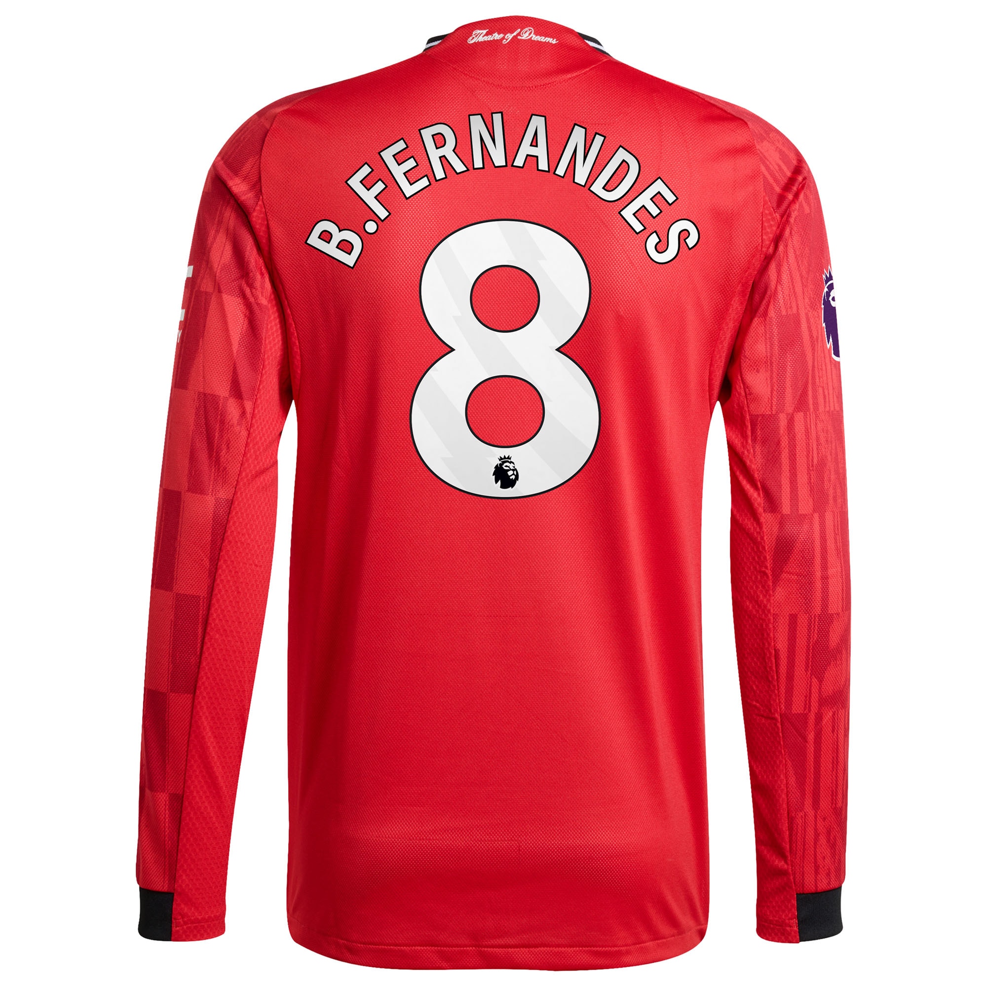 Bruno Fernandes Manchester United Home 2025/26 Player Long Sleeve Jersey - Red-ProSportsKit