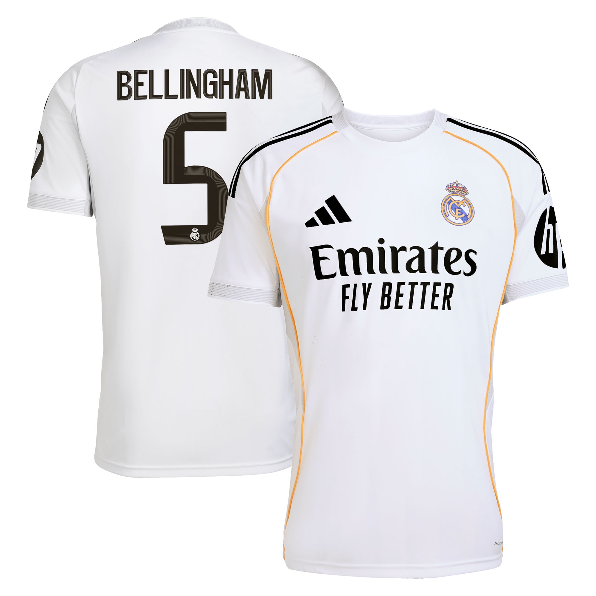 Jude Bellingham Real Madrid 2025/26 Home Replica Jersey - White