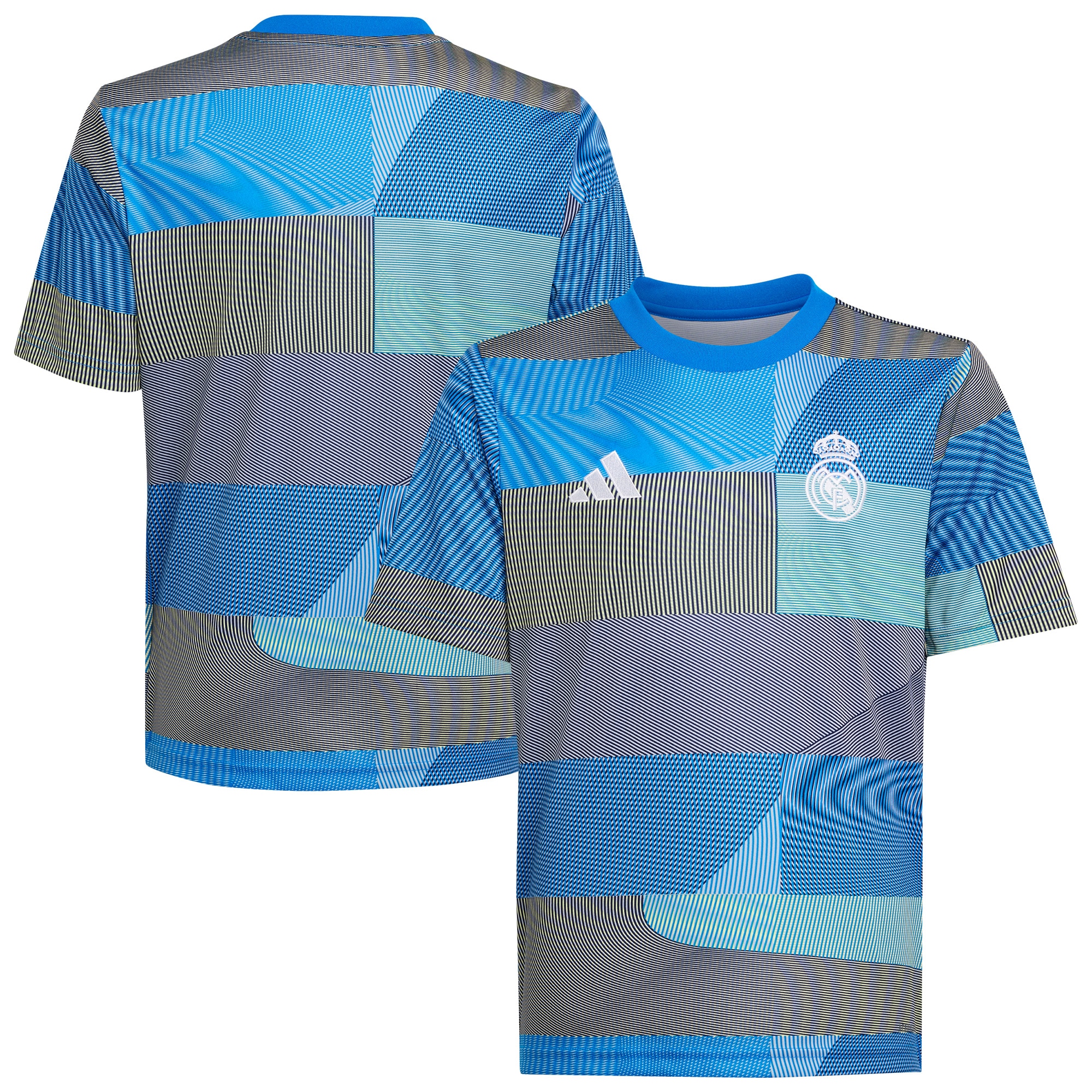 Real Madrid Youth 2025/26 Pre-Match AEROREADY Top - Blue-ProSportsKit