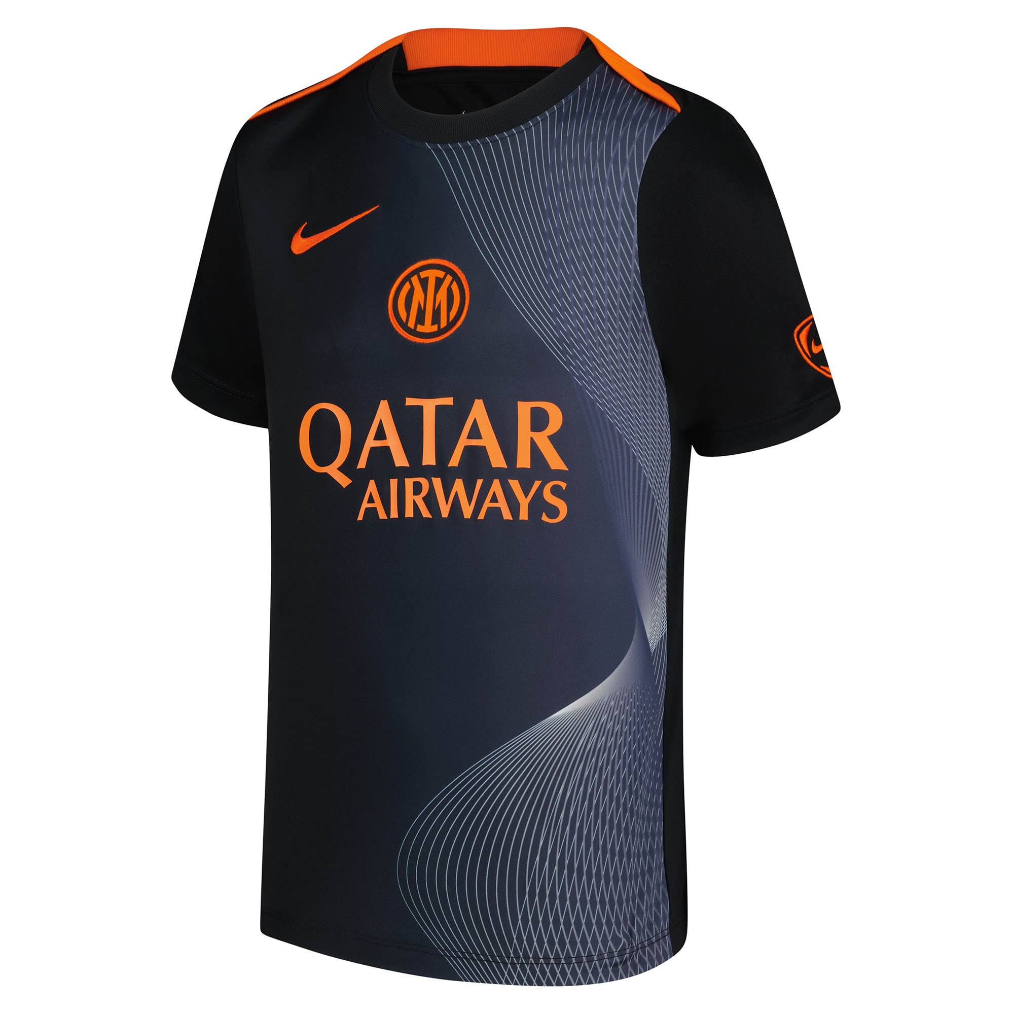 Inter Milan Youth 2025/26 Third Academy Pro Pre-Match Dri-Fit Top - Black-ProSportsKit