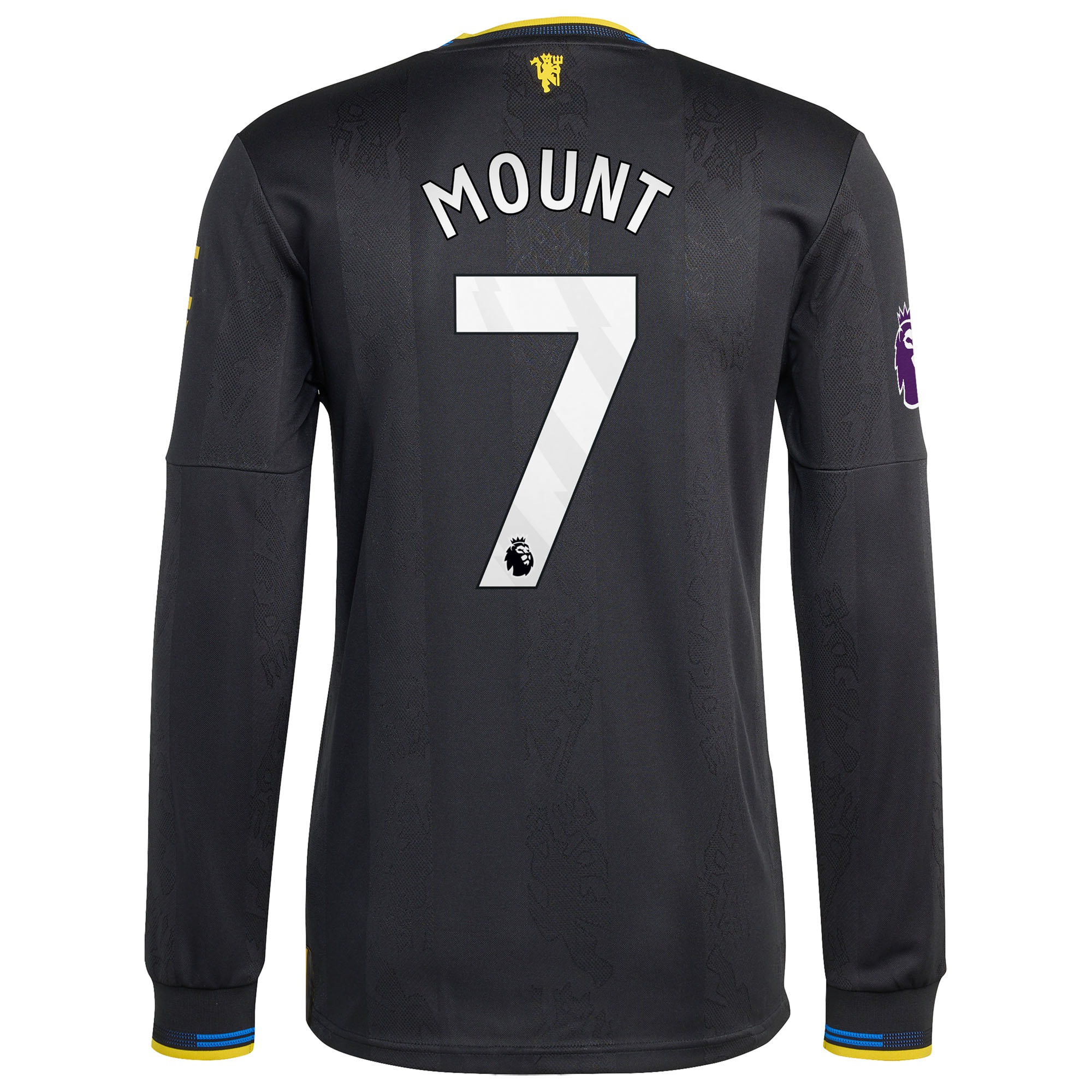 Mason Mount Manchester United 2025/26 Third Long Sleeve Player Jersey - Black-ProSportsKit
