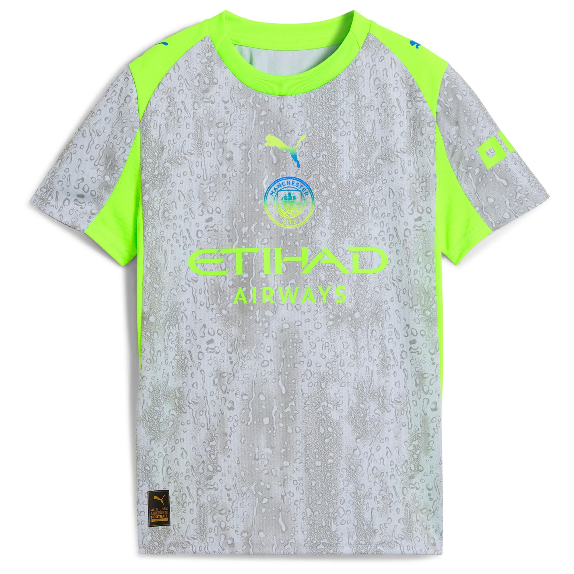 Manchester City Youth 2025/26 Third Replica Custom Jersey - Green/Neon Green-ProSportsKit