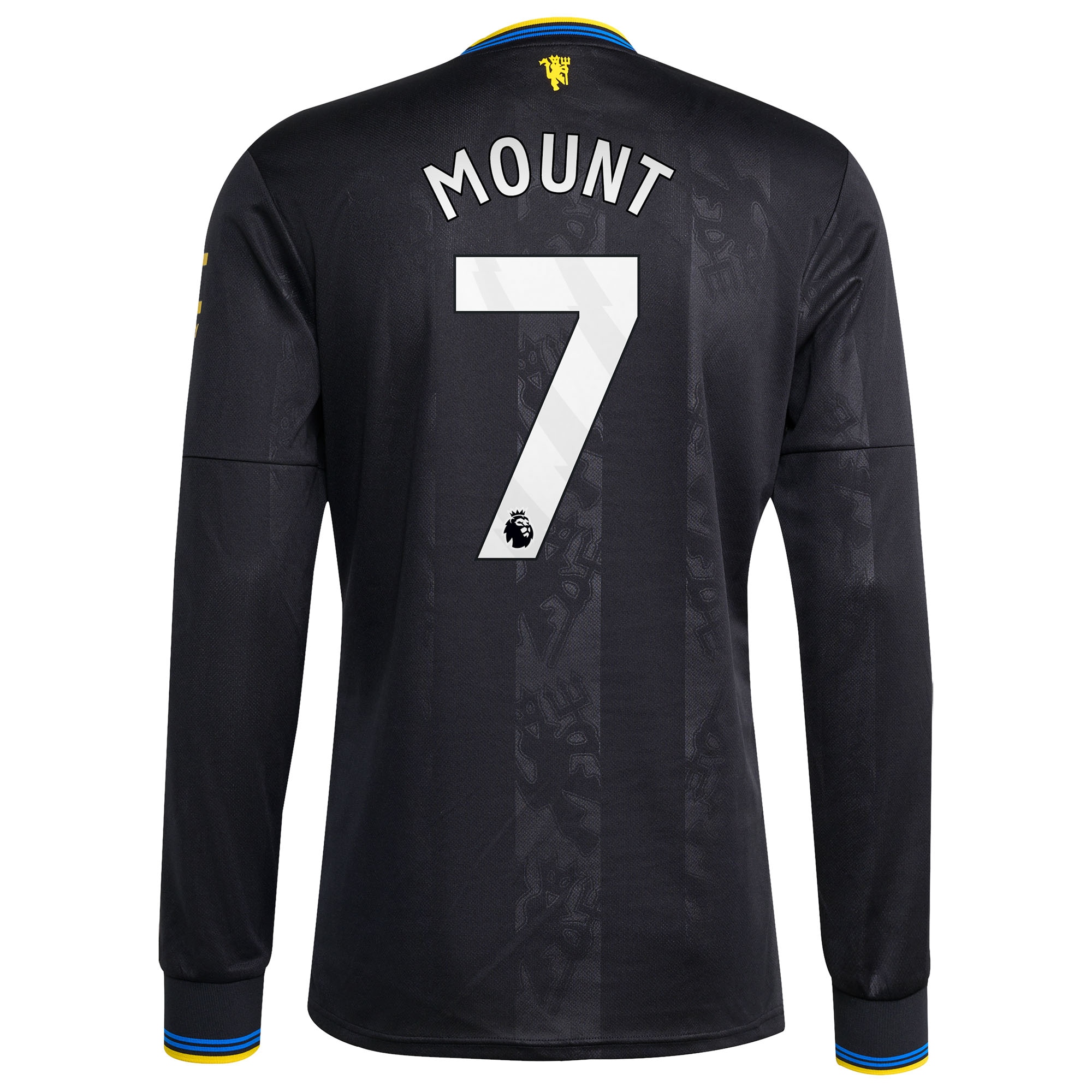 Mason Mount Manchester United 2025/26 Third Replica Long Sleeve Player Jersey - Black-ProSportsKit