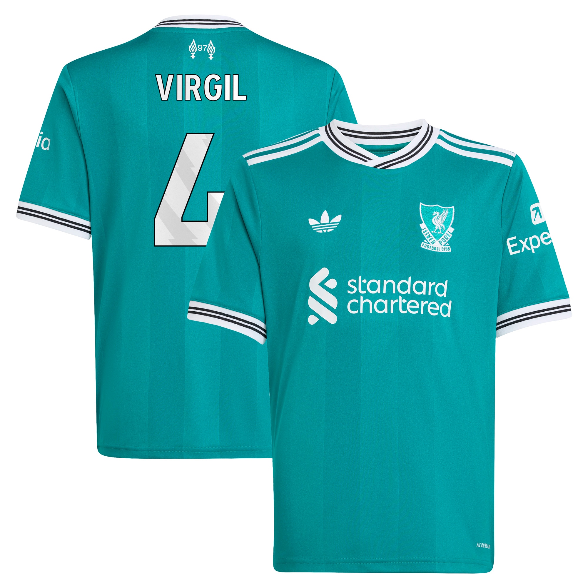 Virgil van Dijk Liverpool Youth 2025/26 Third Replica Player Jersey - Green-ProSportsKit