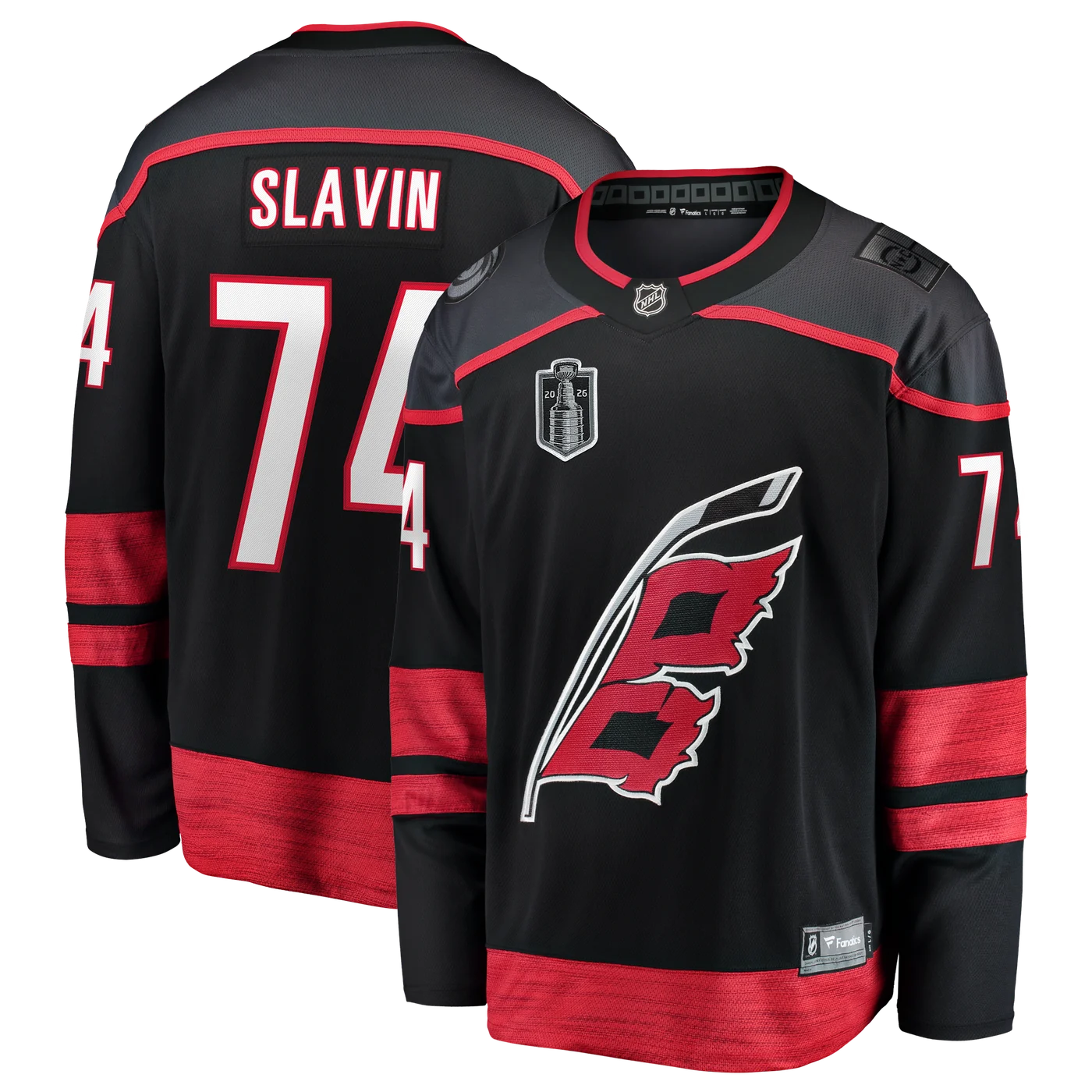 Jaccob Slavin Carolina Hurricanes 2026 Stanley Cup Final Home Breakaway Jersey - Black-ProSportsKit