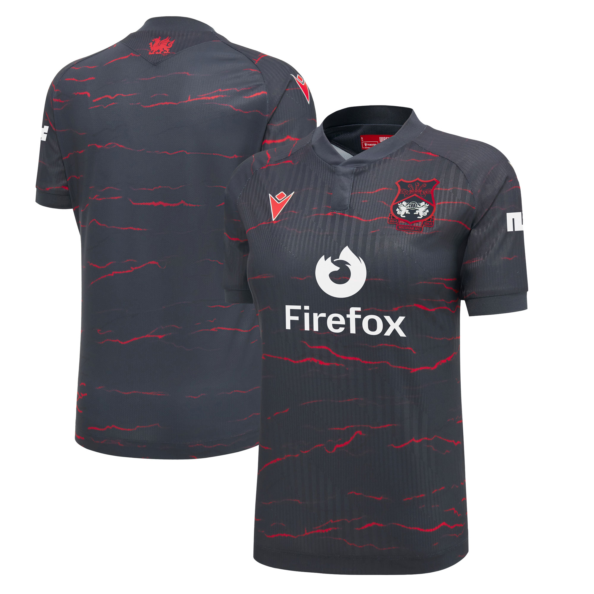 Wrexham Macron Women's 2026/27 Away Replica Jersey - Charcoal-ProSportsKit