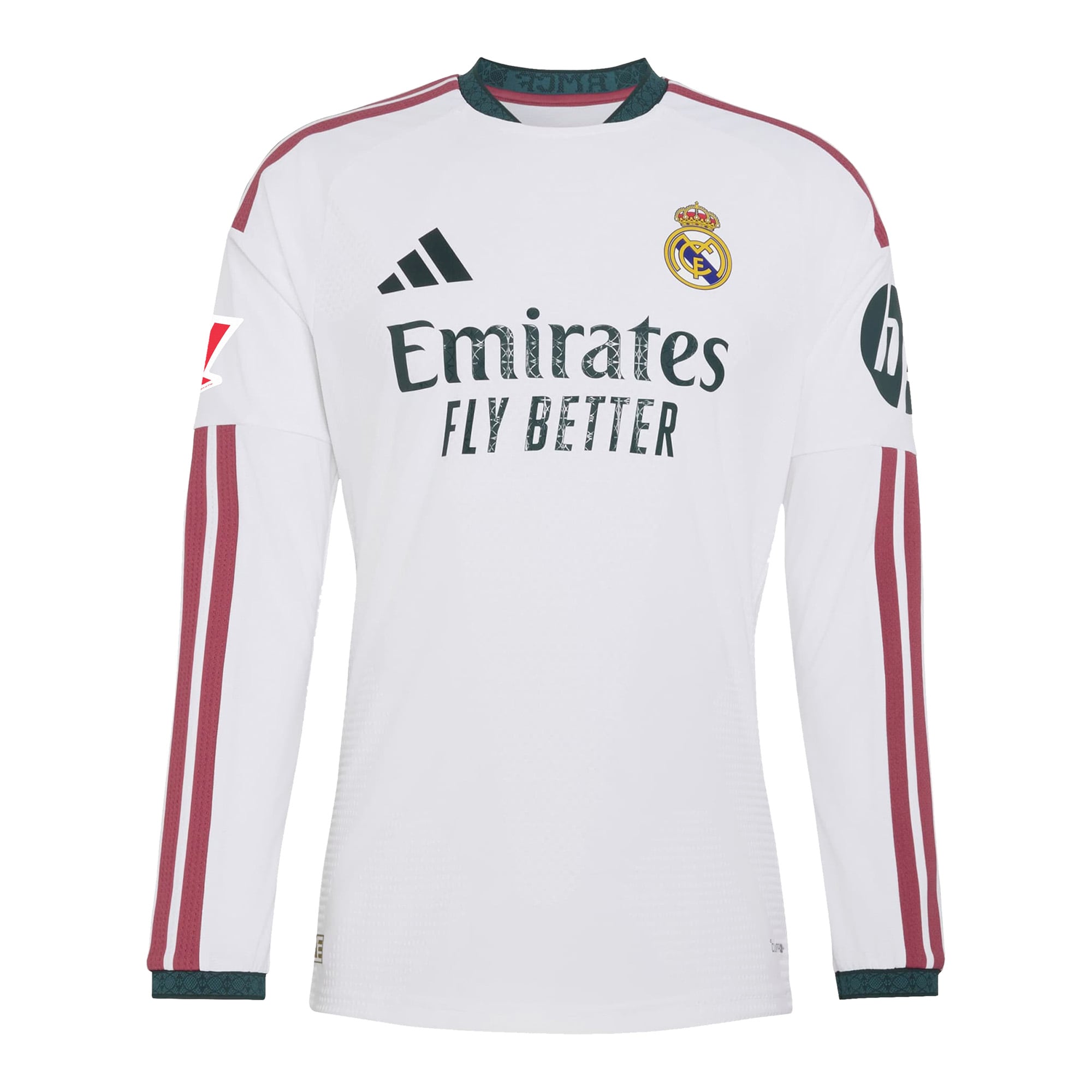 Real Madrid 2026/27 Home On-Field Custom Long Sleeve Jersey - White-ProSportsKit