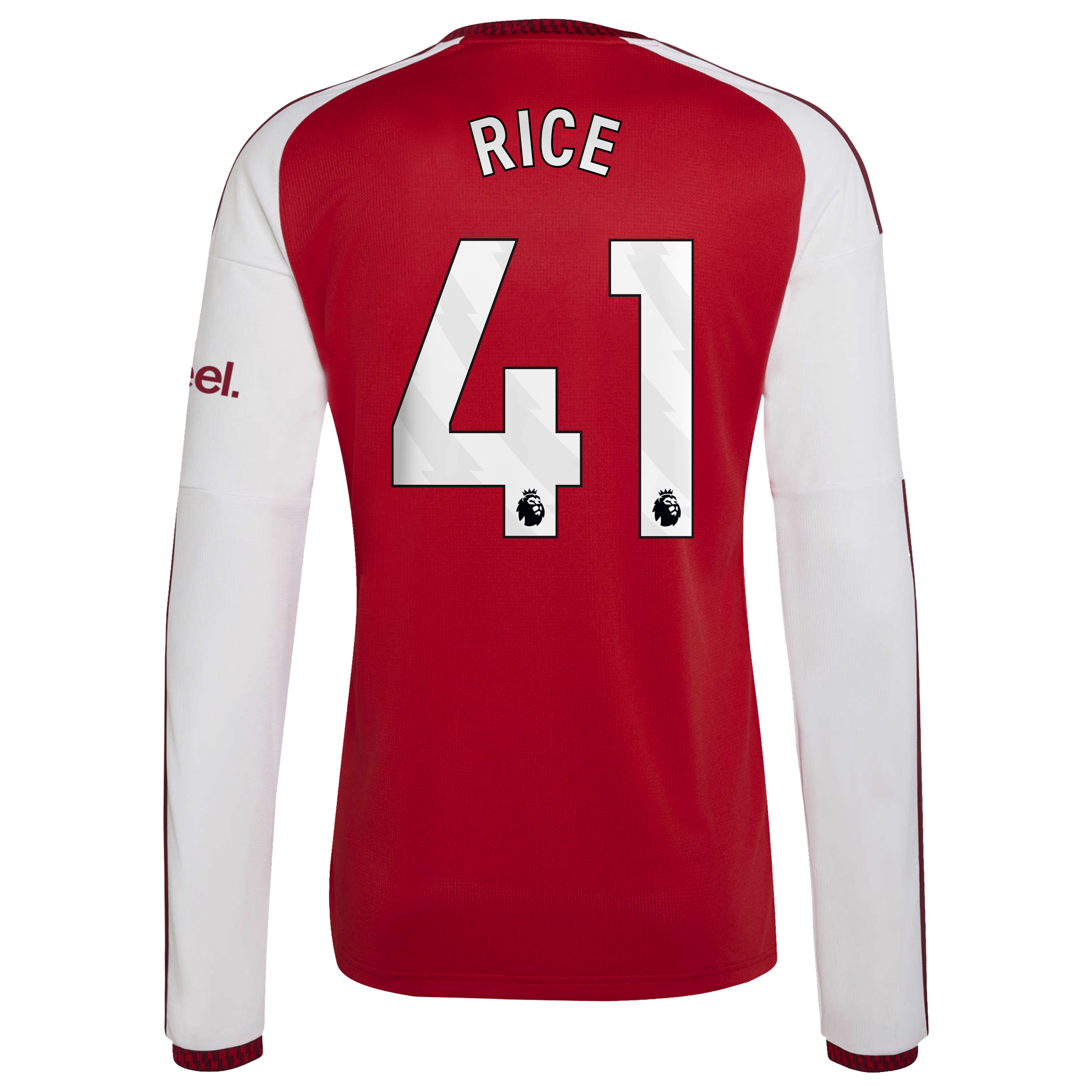 Declan Rice Arsenal 2026/27 Home Replica Long Sleeve Jersey - Red-ProSportsKit