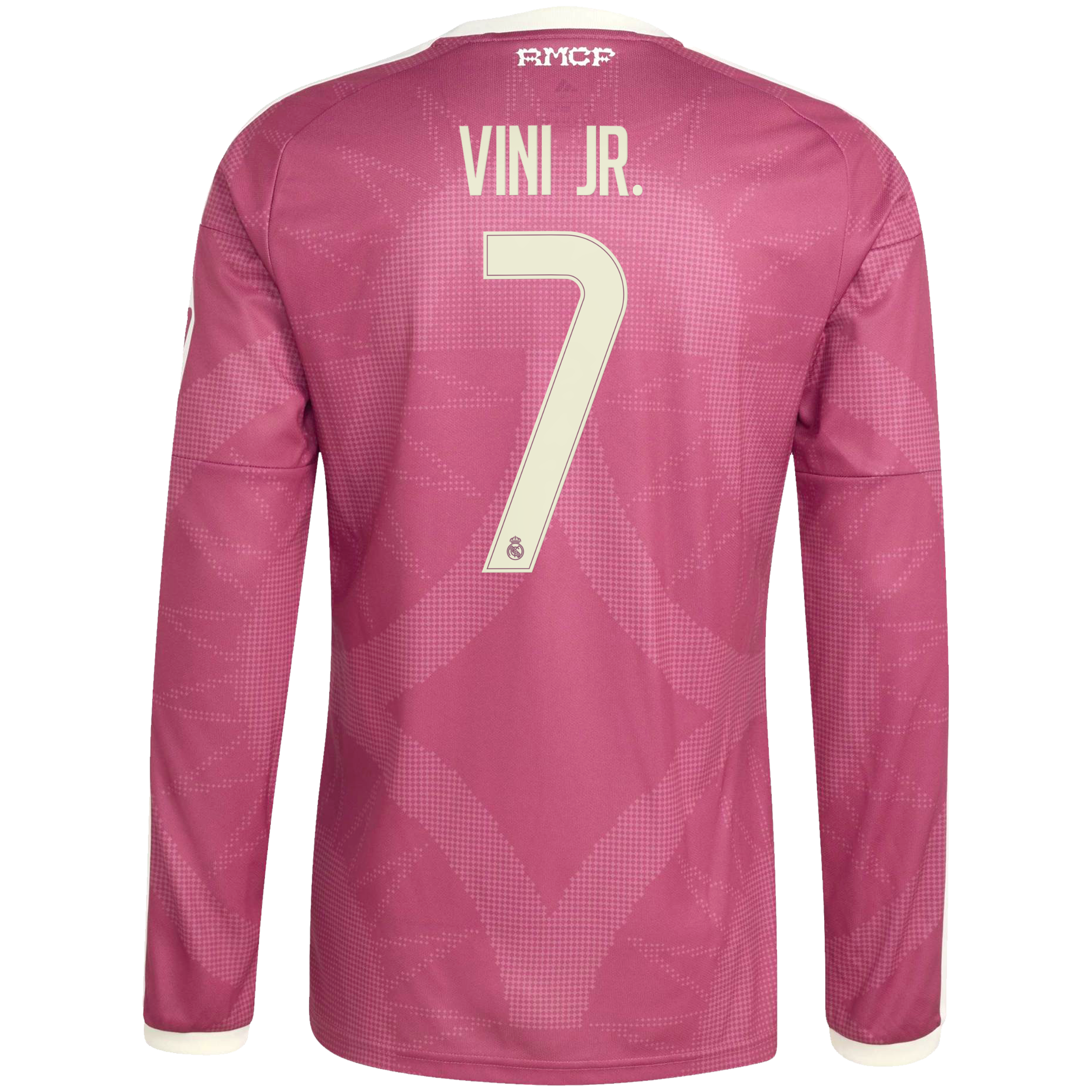 Vini Jr. Real Madrid 2026/27 Third Replica Long Sleeve Jersey - Pink-ProSportsKit