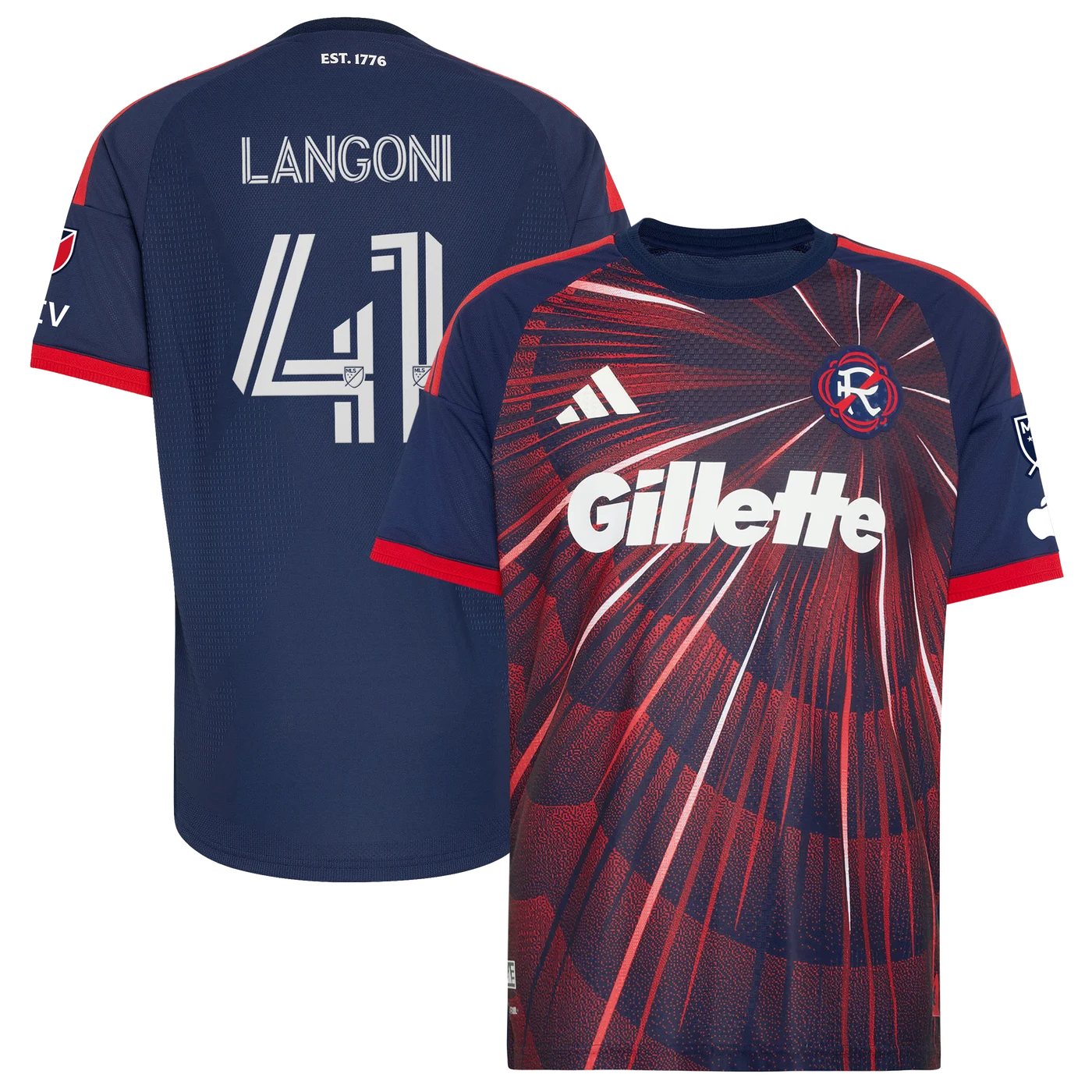 Luca Langoni New England Revolution 2026 Independence Day On-Field Jersey - Blue-ProSportsKit