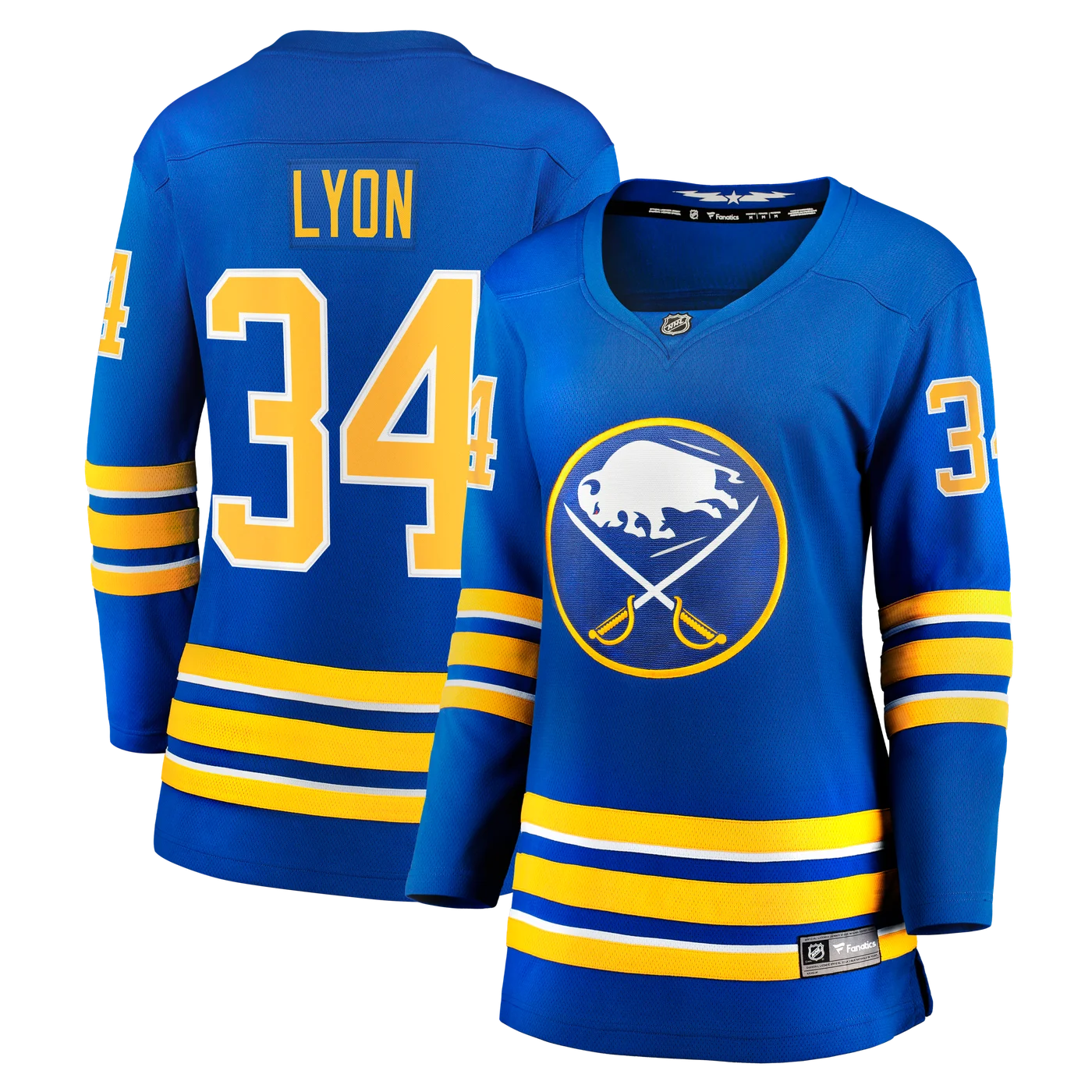Alex Lyon Buffalo Sabres Women's Home Breakaway Jersey - Royal-ProSportsKit