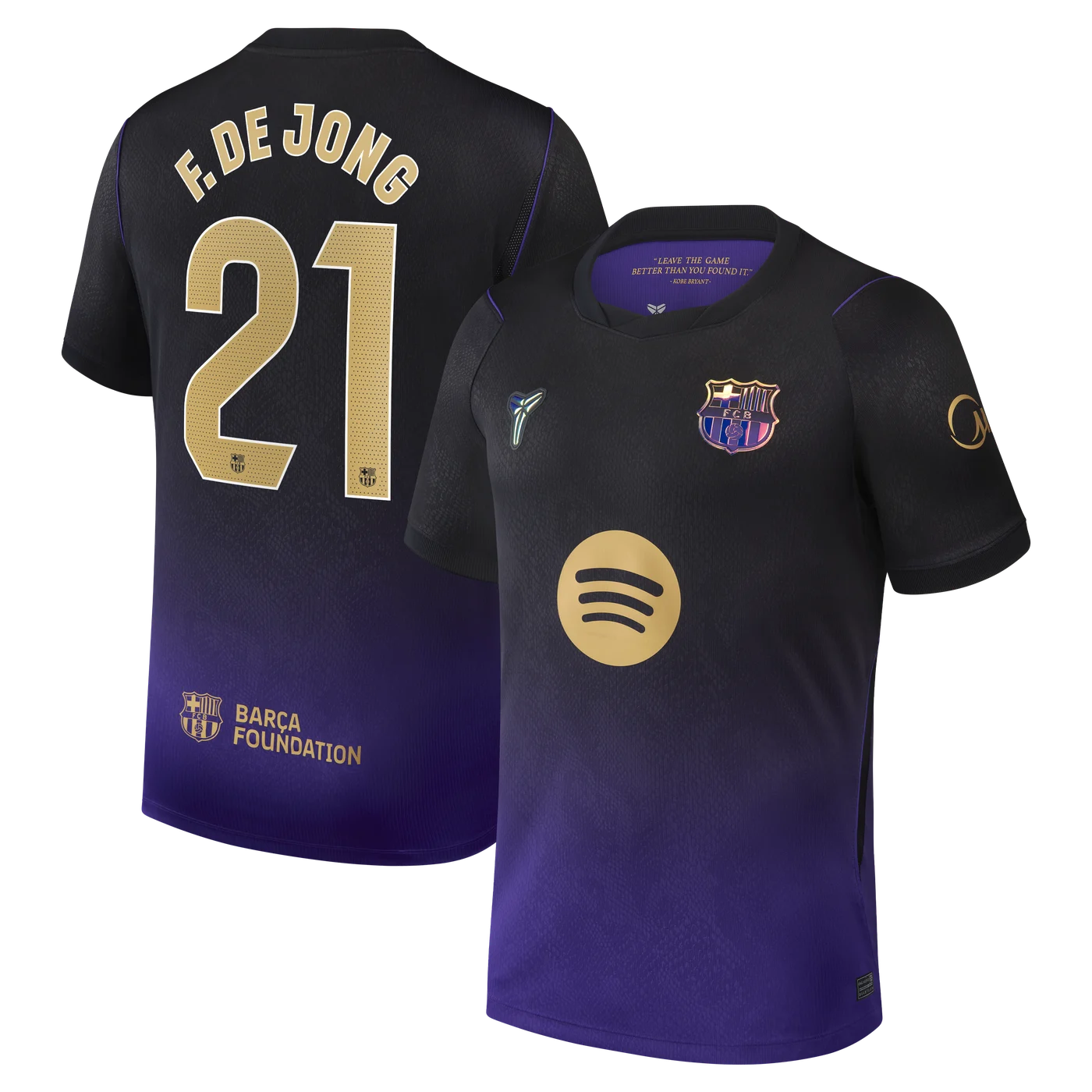 Frenkie de Jong Barcelona 2026/27 Away Stadium Replica Jersey - Purple-ProSportsKit