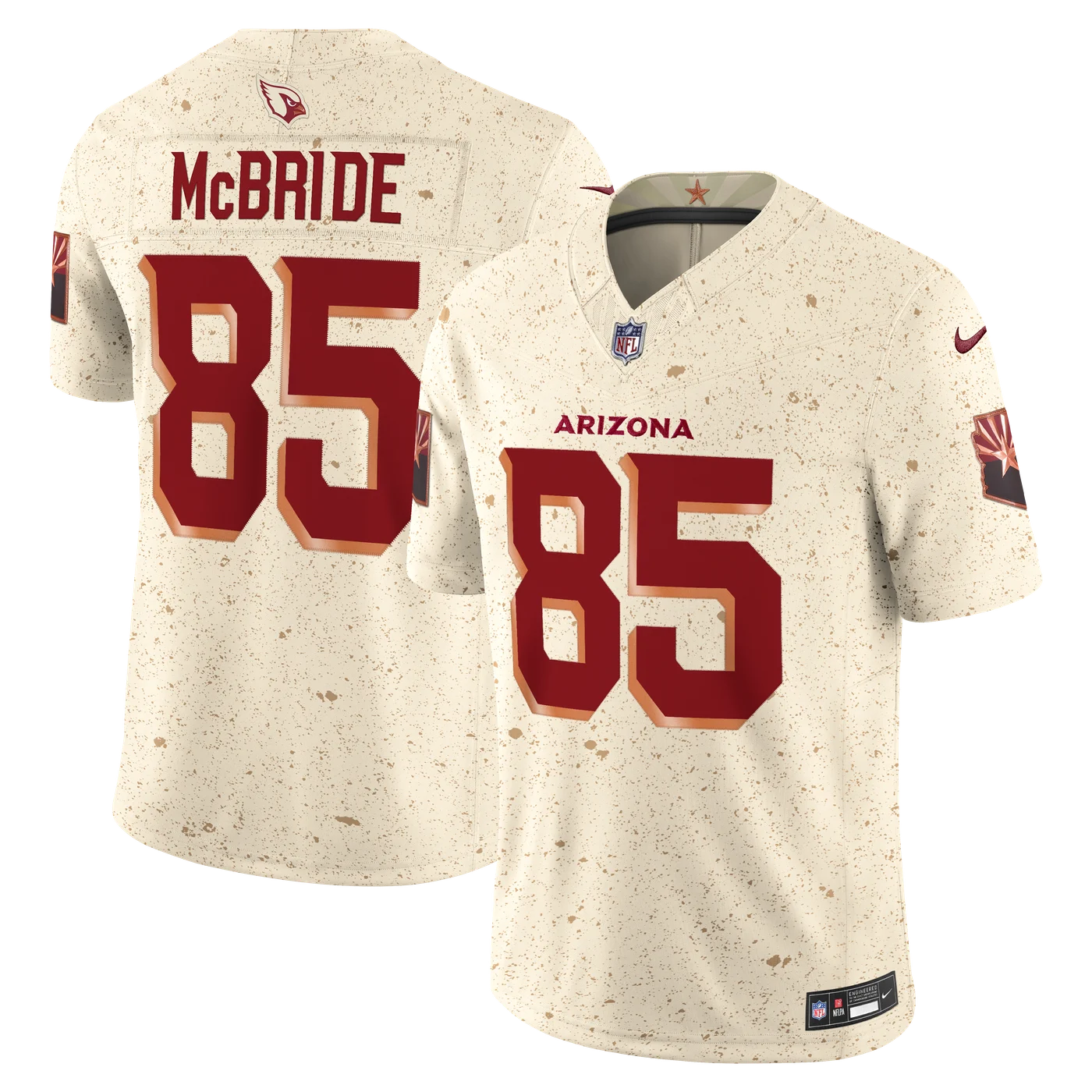 Trey McBride Arizona Cardinals 2025 Rivalries Collection Stitched Limited Jersey - Natural-ProSportsKit