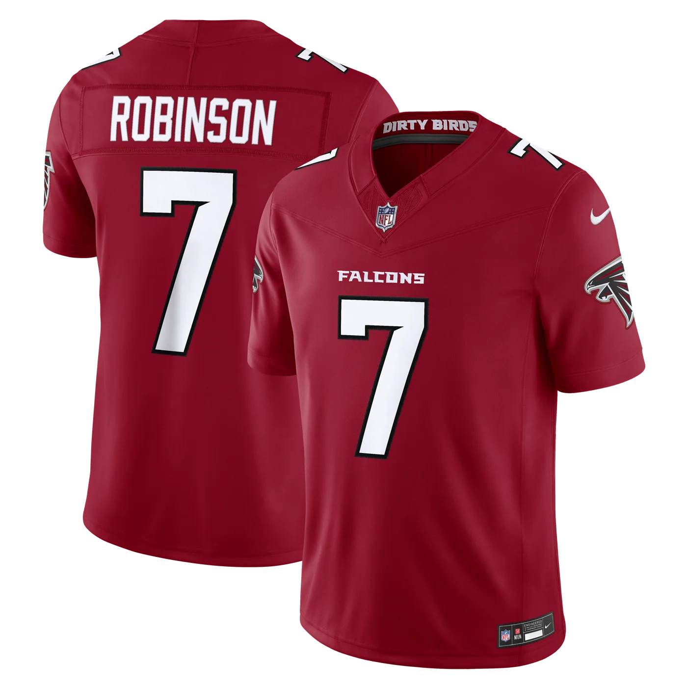 Bijan Robinson Atlanta Falcons Team Vapor F.U.S.E. Stitched Limited Jersey - Red-ProSportsKit