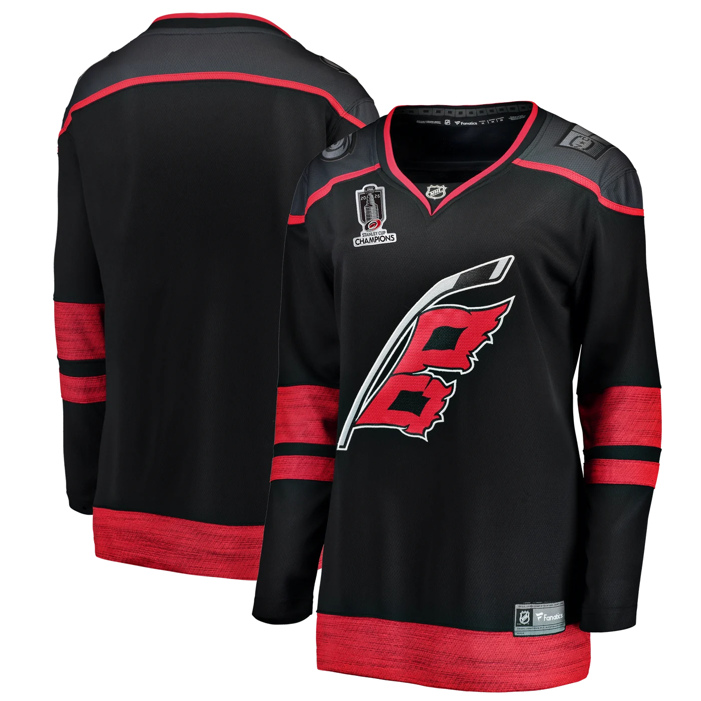 Carolina Hurricanes Women's 2026 Stanley Cup Champions Home Breakaway Jersey - Black-ProSportsKit