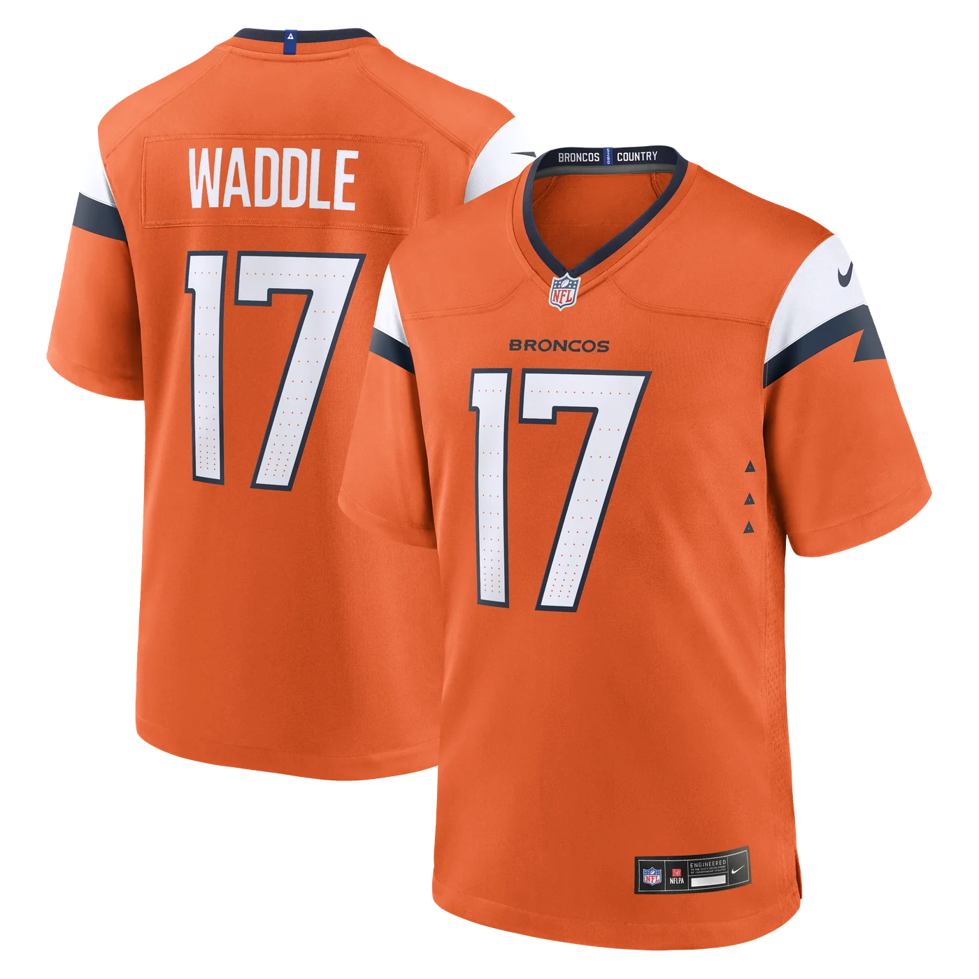 Jaylen Waddle Denver Broncos Game Jersey - Orange-ProSportsKit