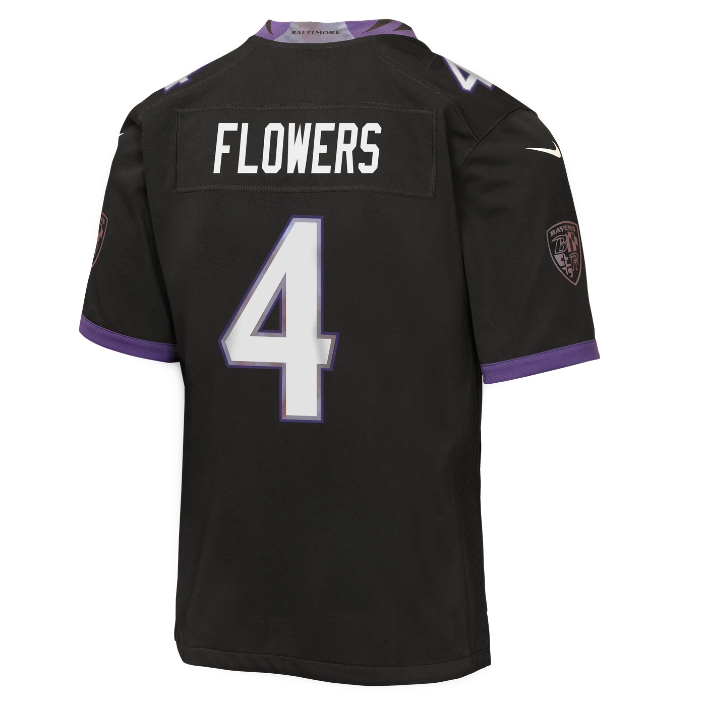 Zay Flowers Baltimore Ravens Youth Alternate Game Jersey - Black-ProSportsKit