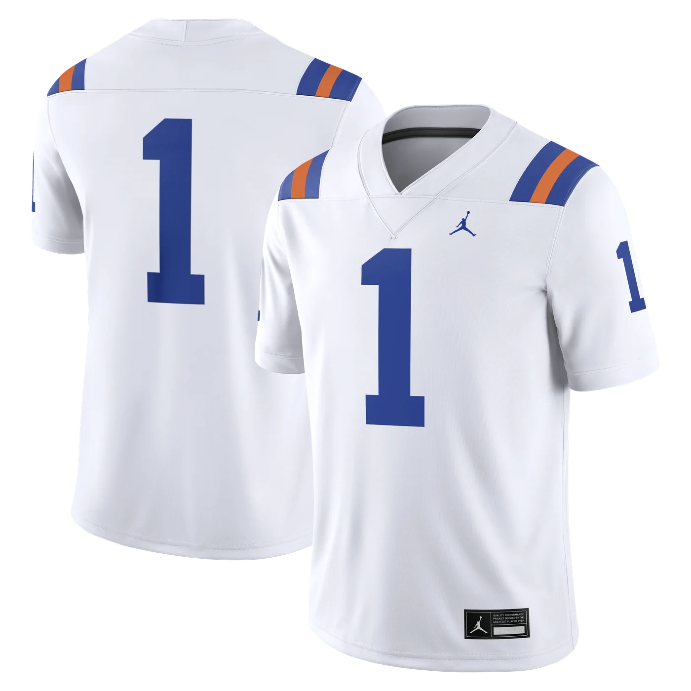 #1 Florida Gators Jordan Brand Alternate Game Football Jersey - White-ProSportsKit