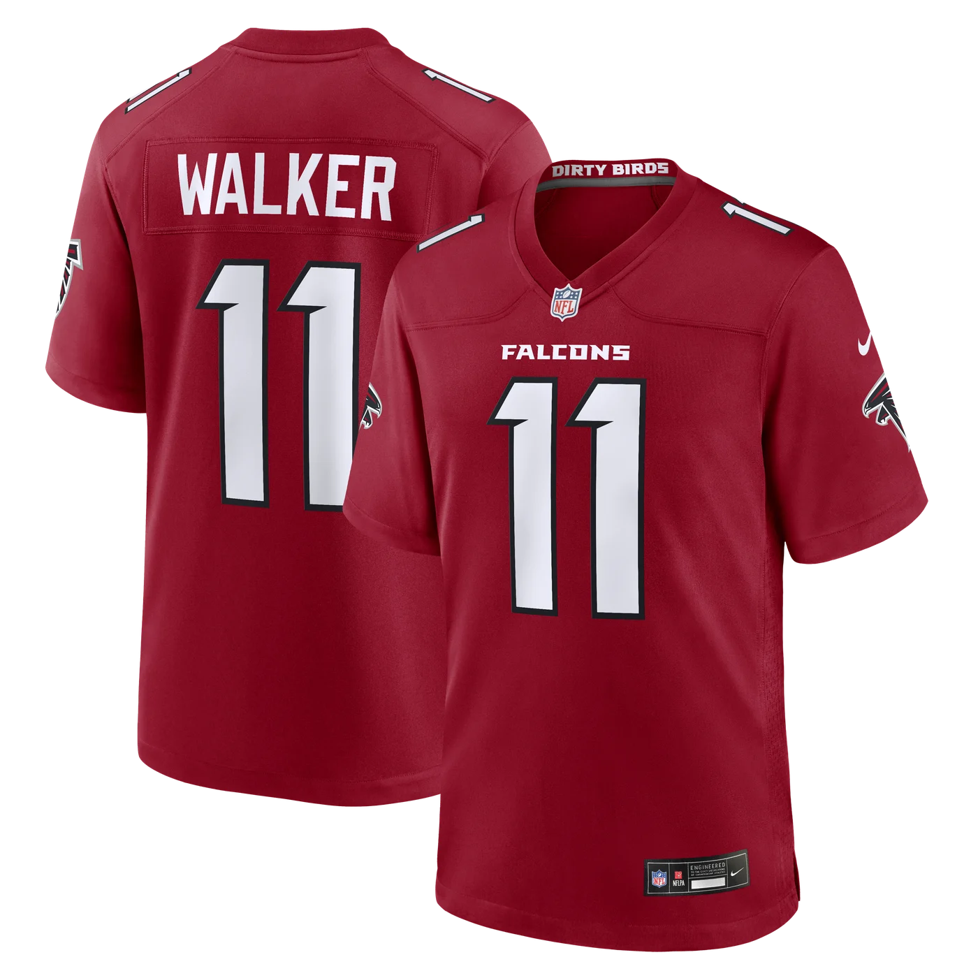 Jalon Walker Atlanta Falcons Game Jersey - Red-ProSportsKit