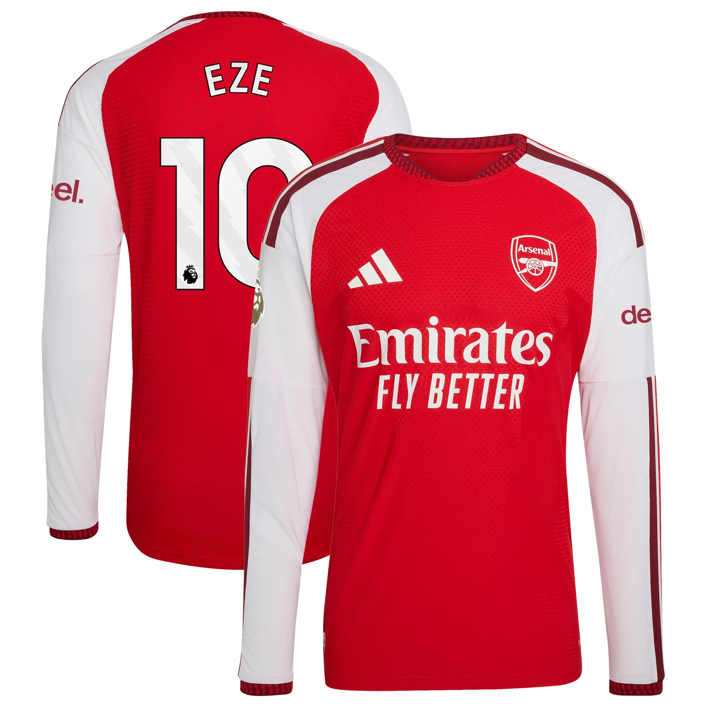 Eberechi Eze Arsenal 2026/27 Home Long Sleeve Jersey - Red-ProSportsKit