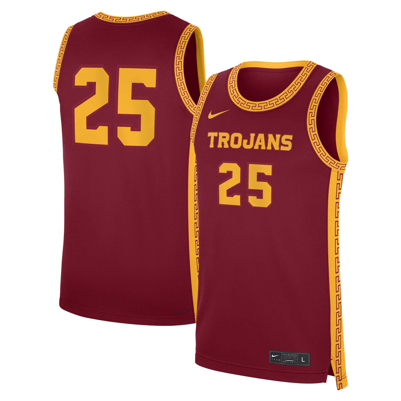 #25 USC Trojans Road Replica Basketball Jersey - Cardinal-ProSportsKit