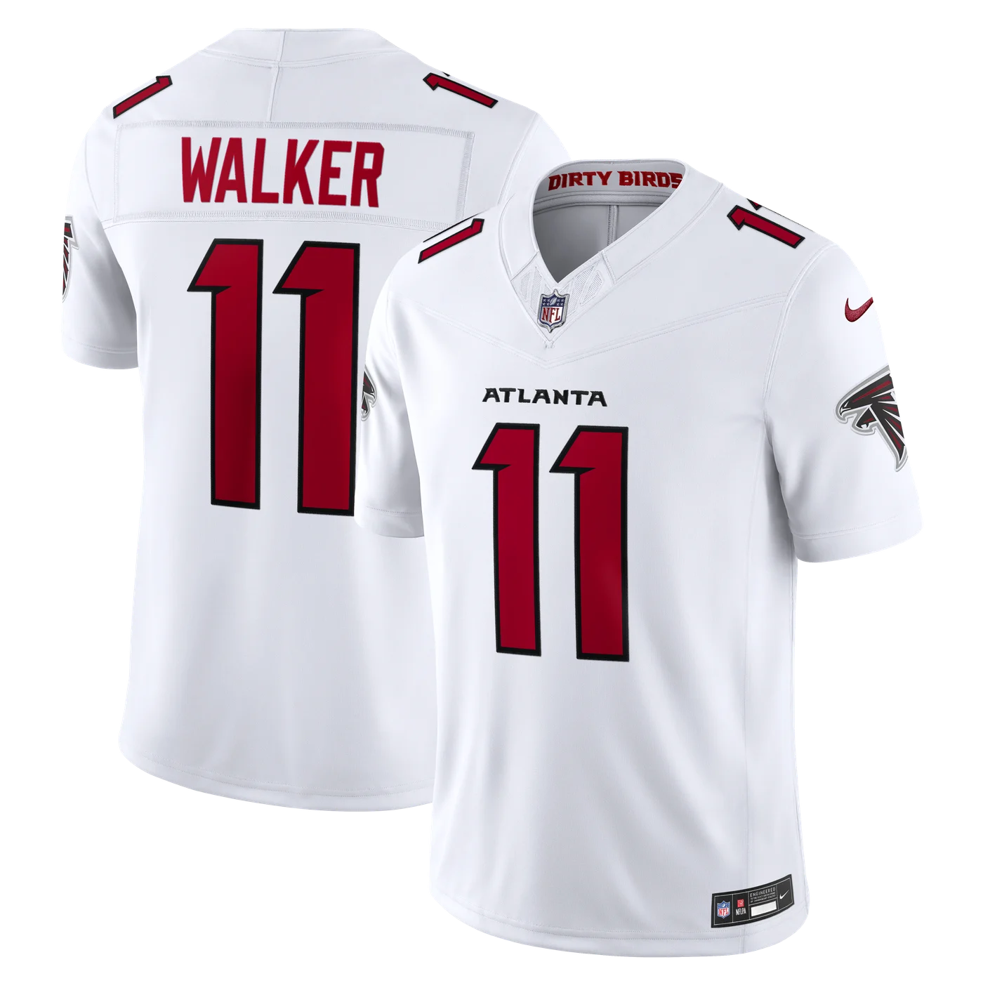 Jalon Walker Atlanta Falcons Vapor F.U.S.E. Stitched Limited Jersey - White-ProSportsKit