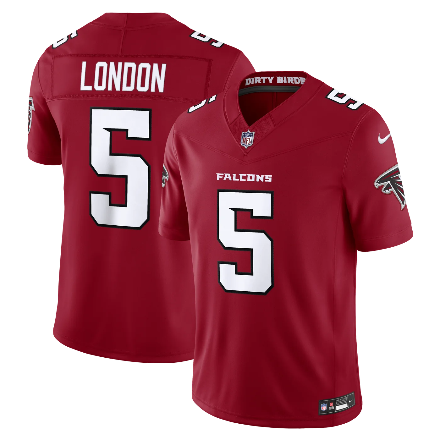 Drake London Atlanta Falcons Team Vapor F.U.S.E. Stitched Limited Jersey - Red-ProSportsKit