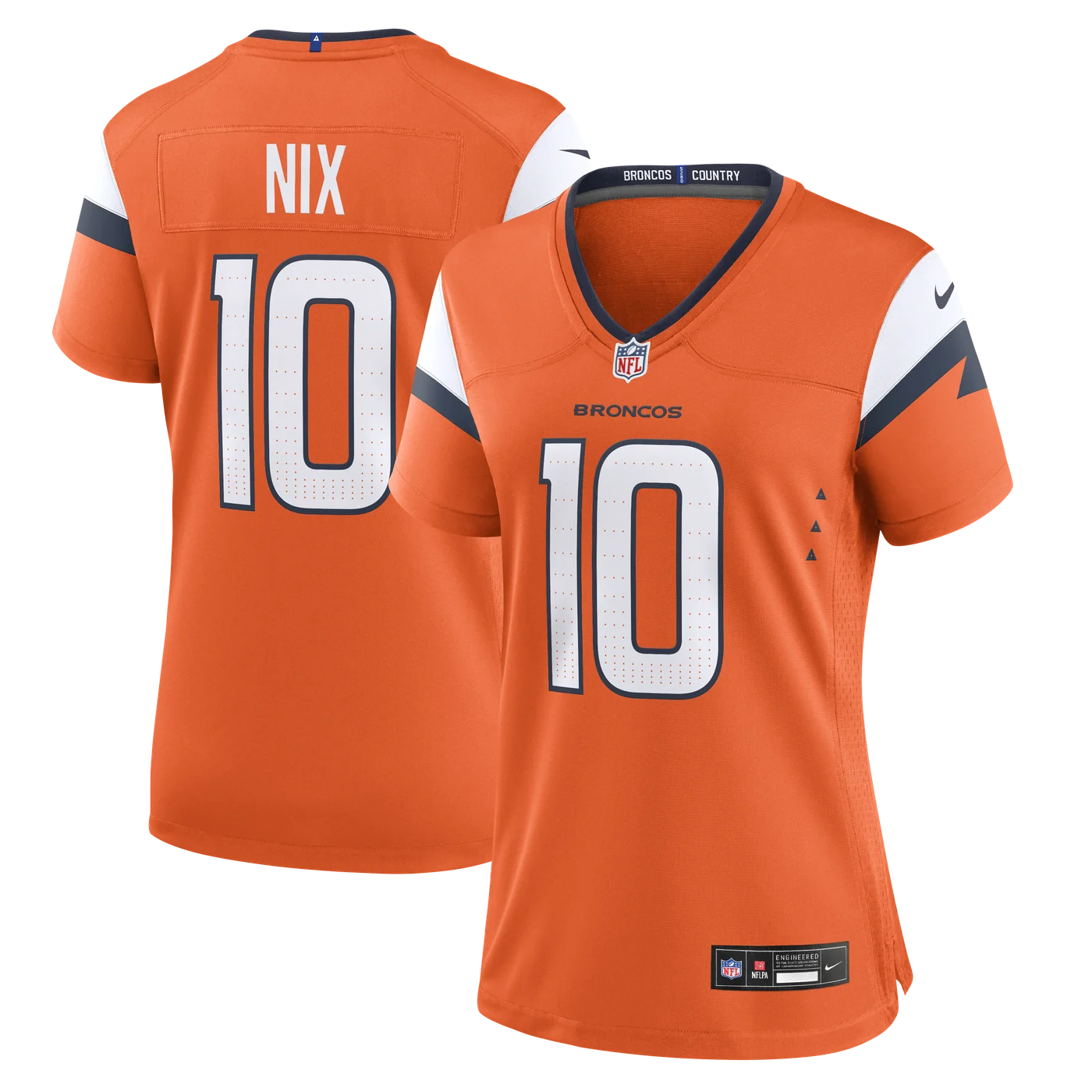 Bo Nix Denver Broncos Women's Game Jersey - Orange-ProSportsKit