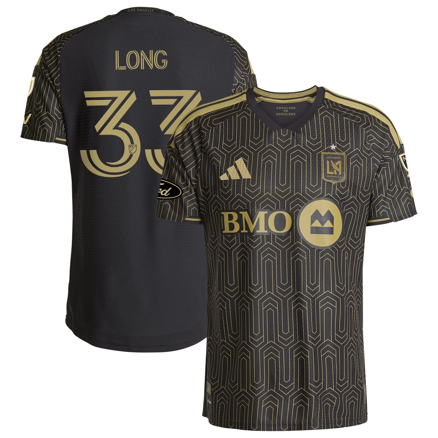 Aaron Long LAFC 2026 Primary Kit On-Field Jersey - Black-ProSportsKit