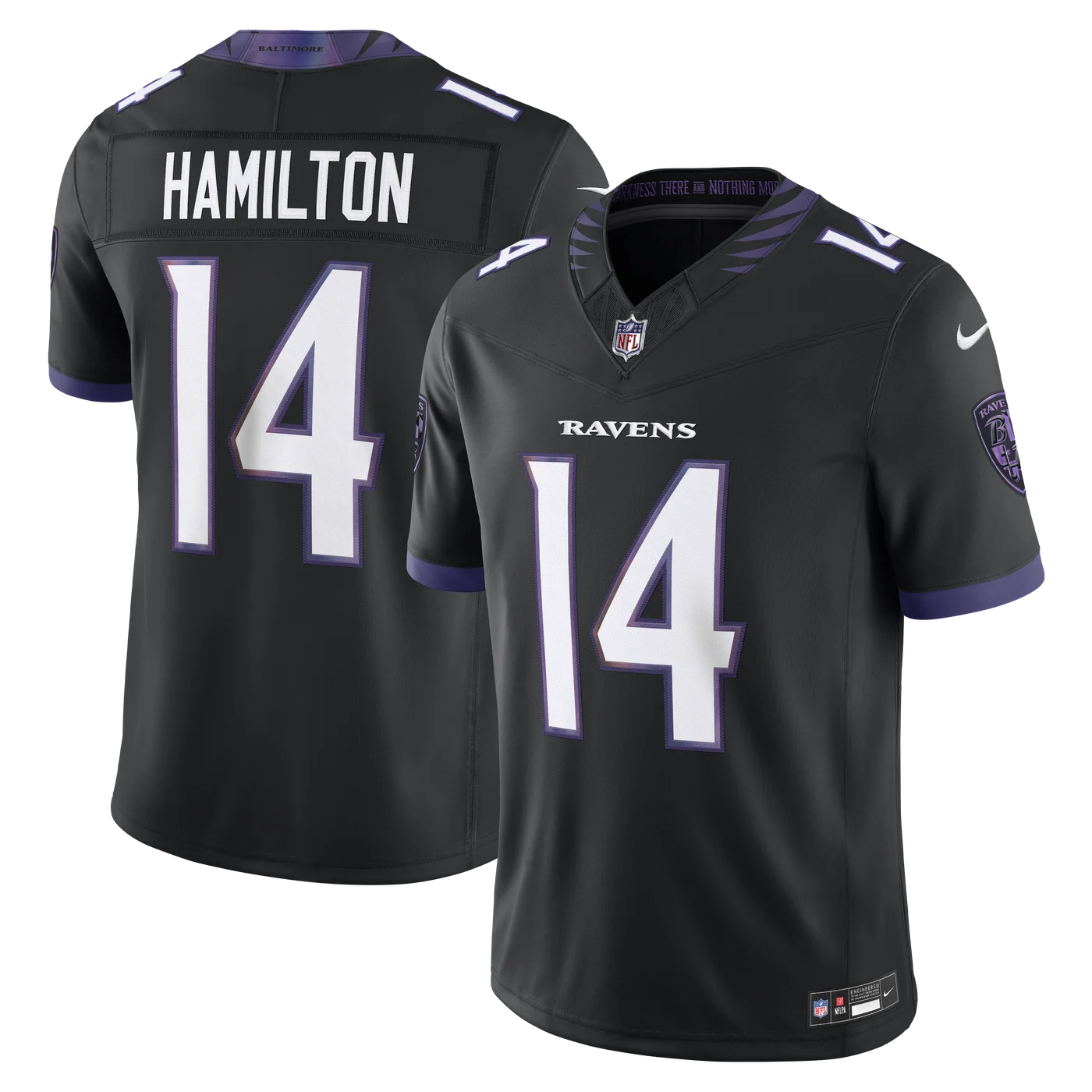 Kyle Hamilton Baltimore Ravens Alternate Vapor F.U.S.E. Stitched Limited Jersey - Black-ProSportsKit