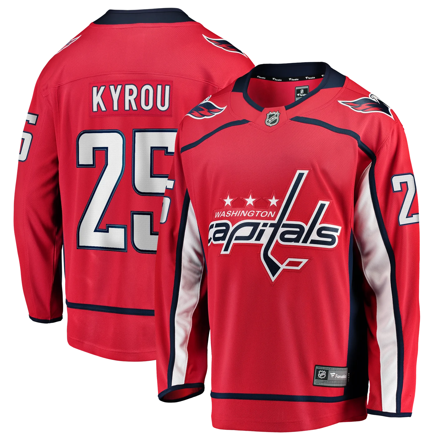 Jordan Kyrou Washington Capitals Home Breakaway Jersey - Red-ProSportsKit