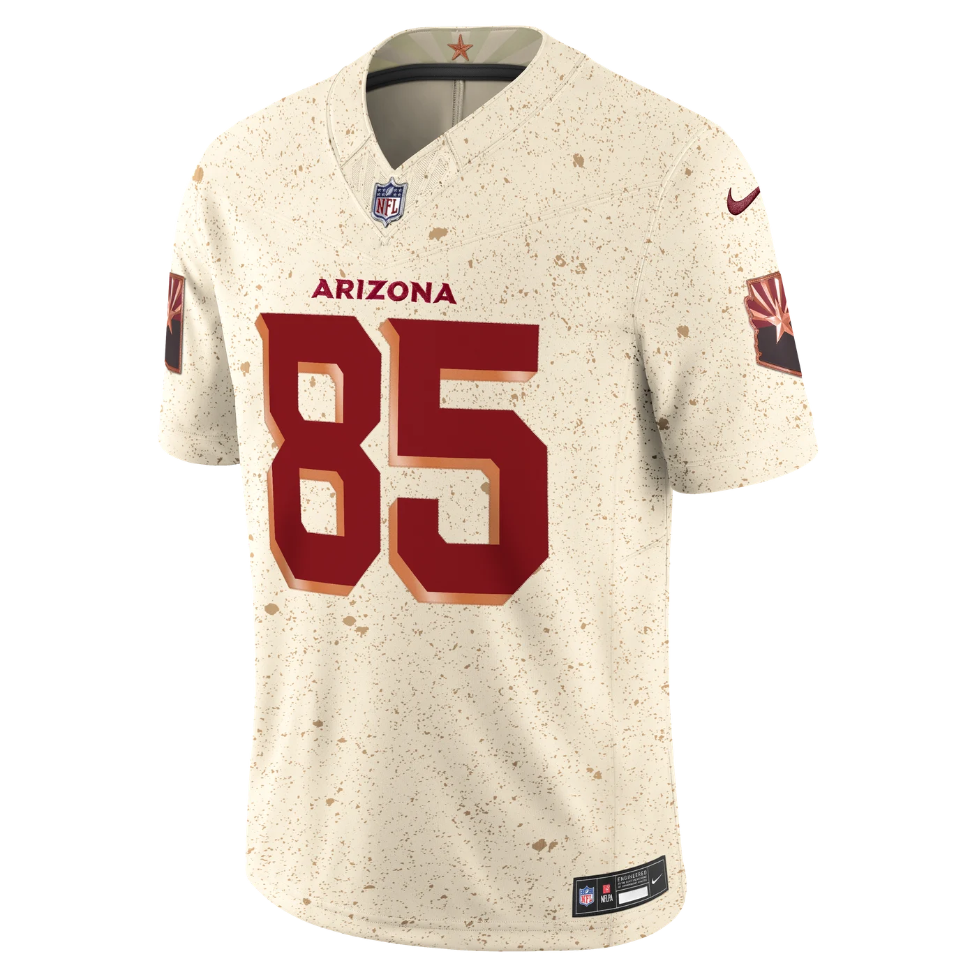 Trey McBride Arizona Cardinals 2025 Rivalries Collection Stitched Limited Jersey - Natural-ProSportsKit