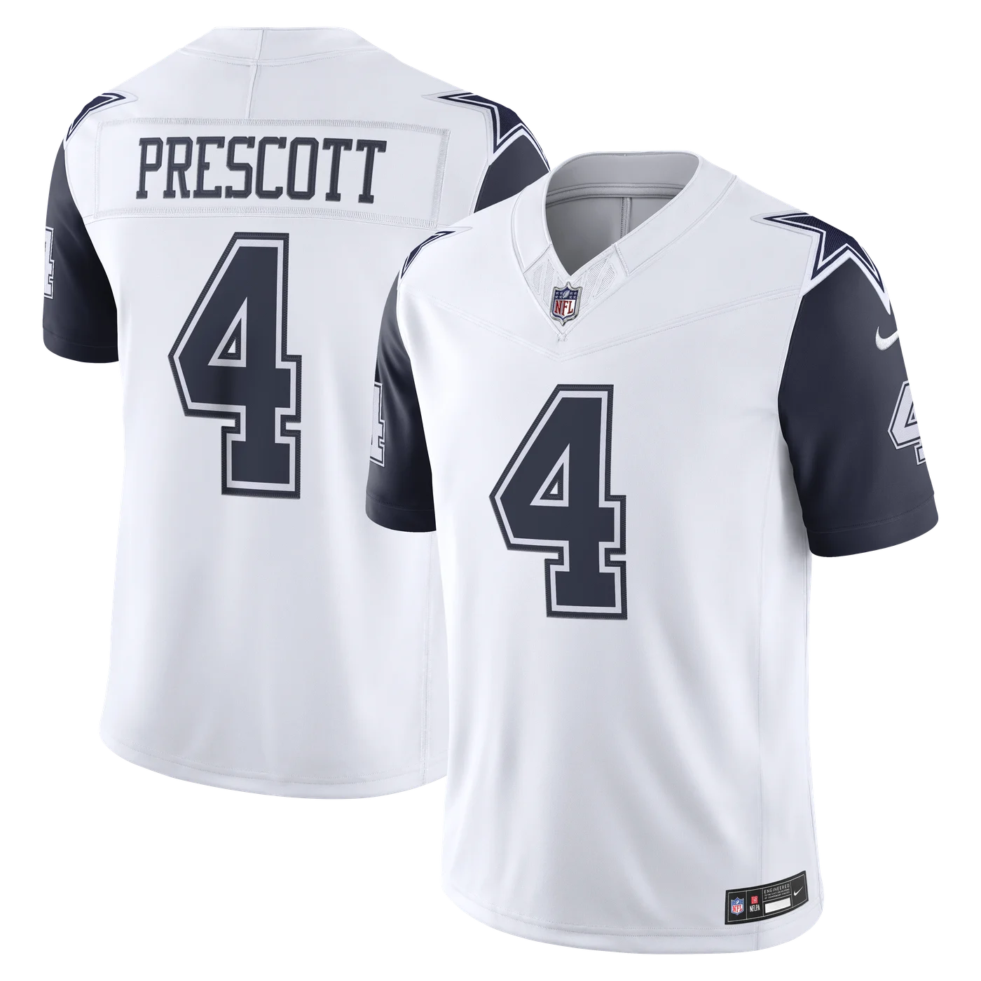 Dak Prescott Dallas Cowboys Alternate Vapor F.U.S.E. Stitched Limited Jersey - White-ProSportsKit
