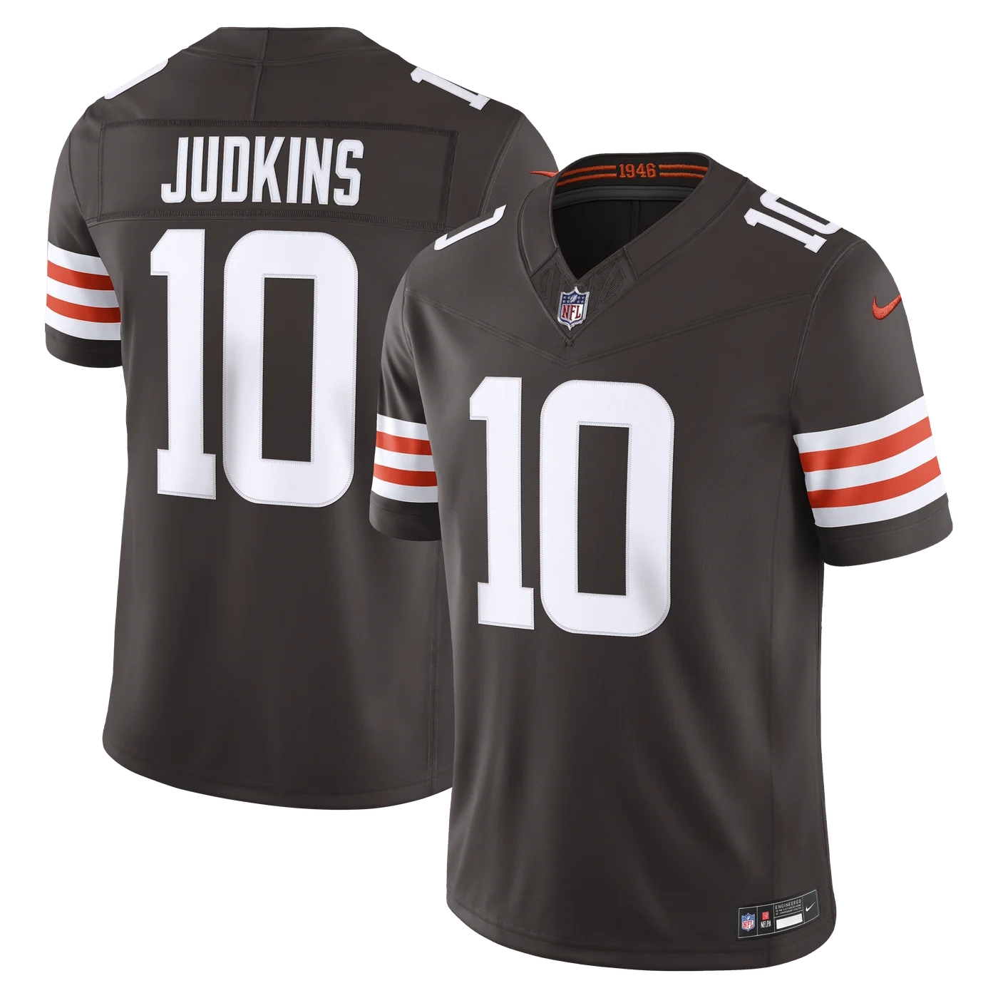 Quinshon Judkins Cleveland Browns Team Vapor F.U.S.E. Stitched Limited Jersey - Brown-ProSportsKit