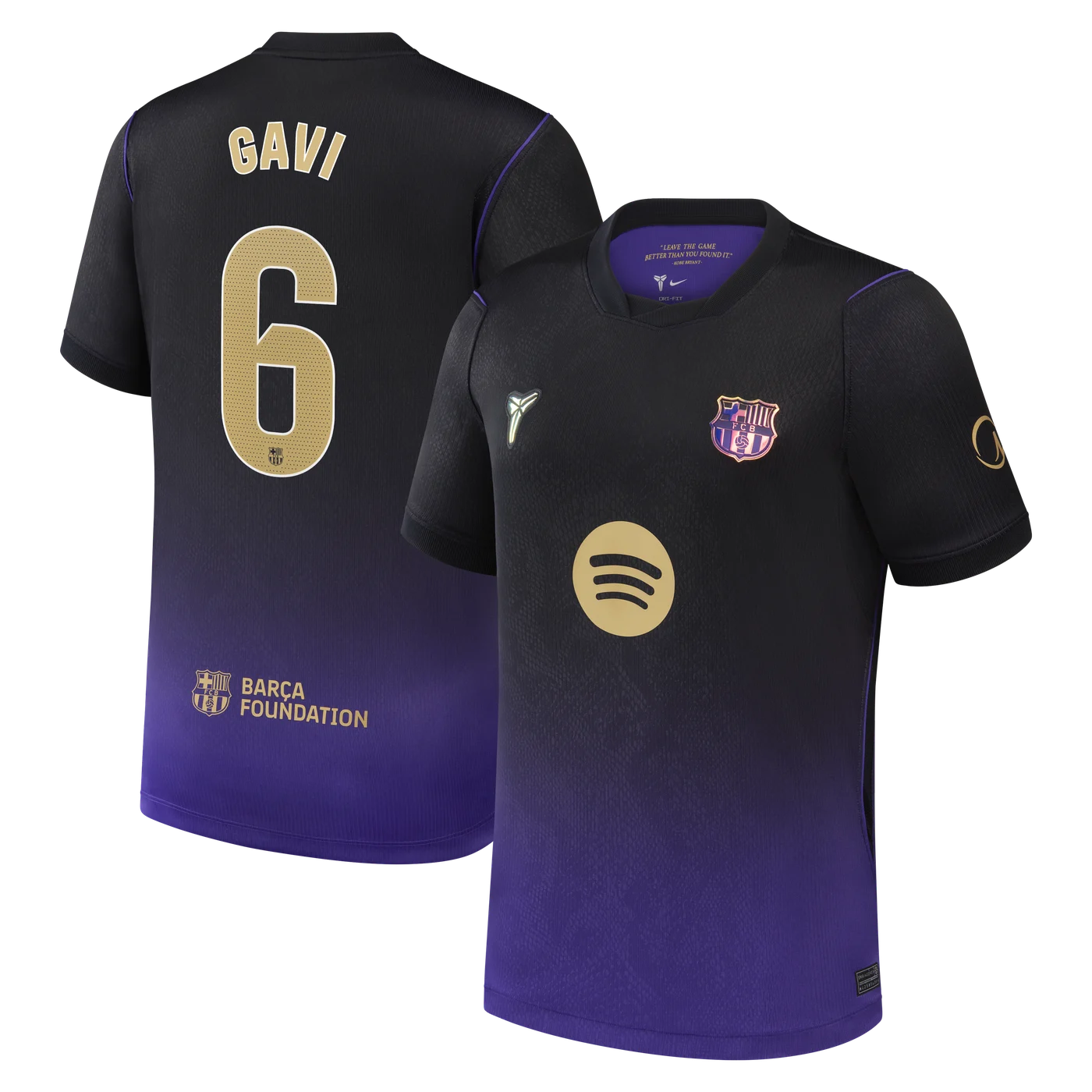 Gavi Barcelona Youth 2026/27 Away Stadium Replica Jersey - Purple-ProSportsKit