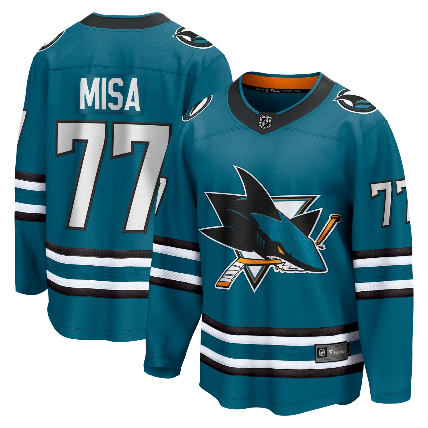 Michael Misa San Jose Sharks Breakaway Jersey - Teal-ProSportsKit