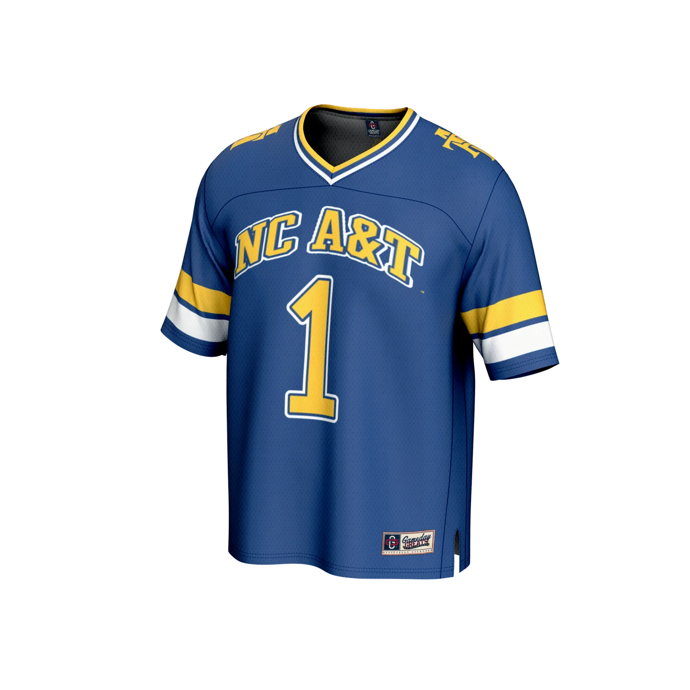 #1 North Carolina A&T Aggies Lightweight Collegiate Football Fashion Jersey - Navy-ProSportsKit