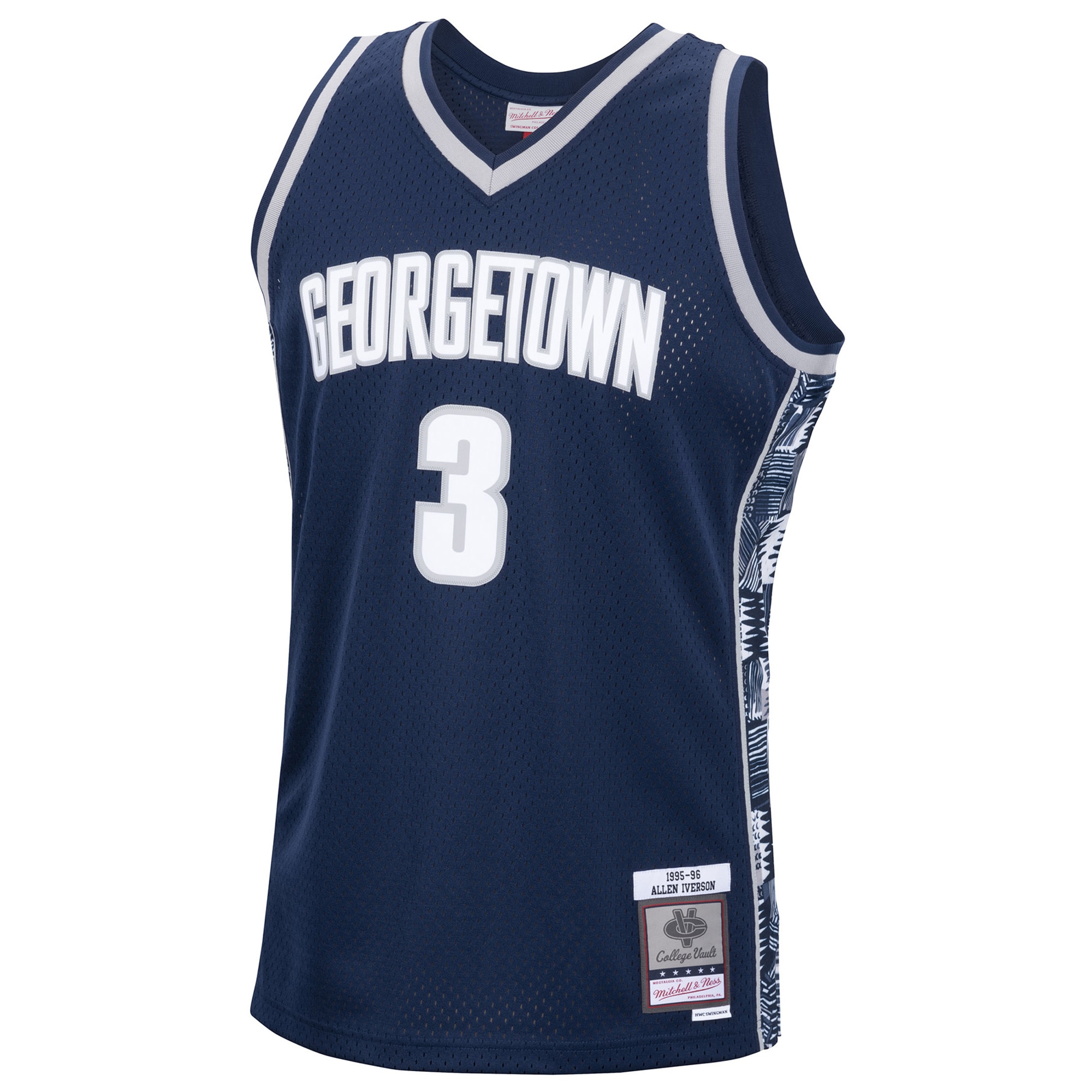 Allen Iverson Georgetown Hoyas 1995/96 Swingman Replica Jersey - Navy-ProSportsKit