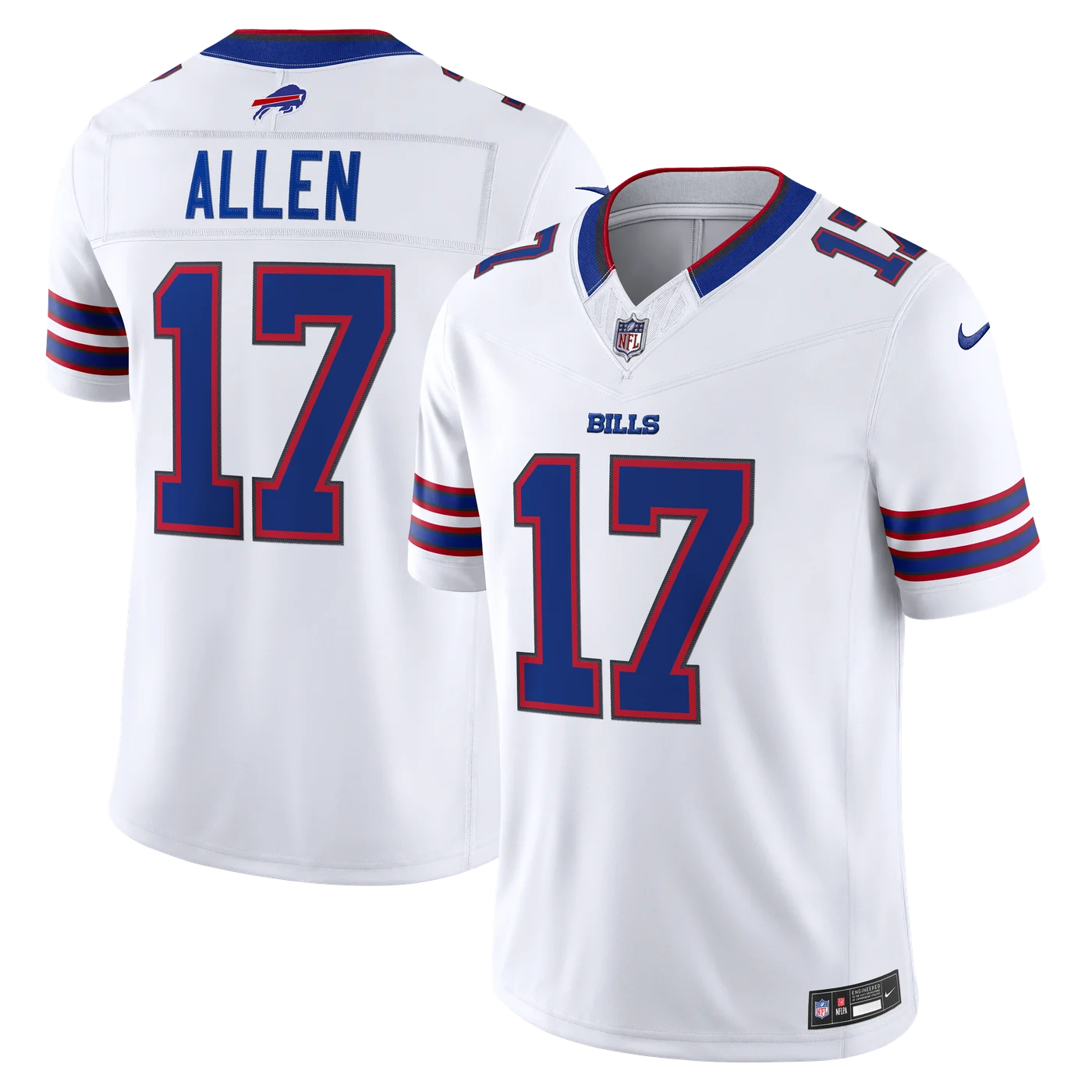 Josh Allen Buffalo Bills Vapor F.U.S.E. Stitched Limited Jersey - White-ProSportsKit