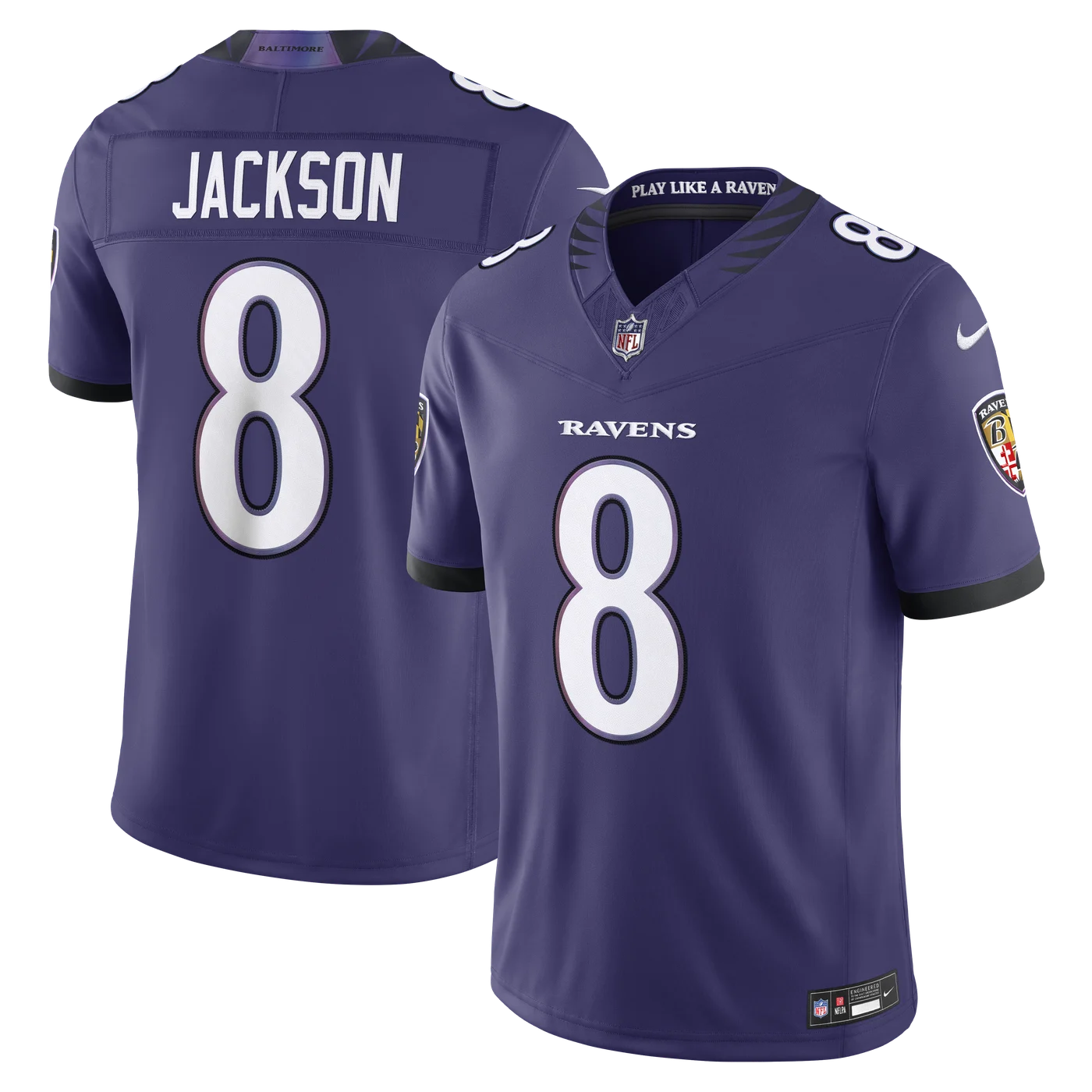Lamar Jackson Baltimore Ravens Team Vapor F.U.S.E. Stitched Limited Jersey - Purple-ProSportsKit