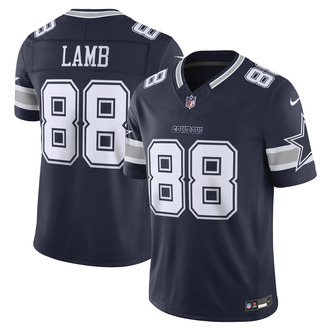 CeeDee Lamb Dallas Cowboys Team Vapor F.U.S.E. Stitched Limited Jersey - Navy-ProSportsKit