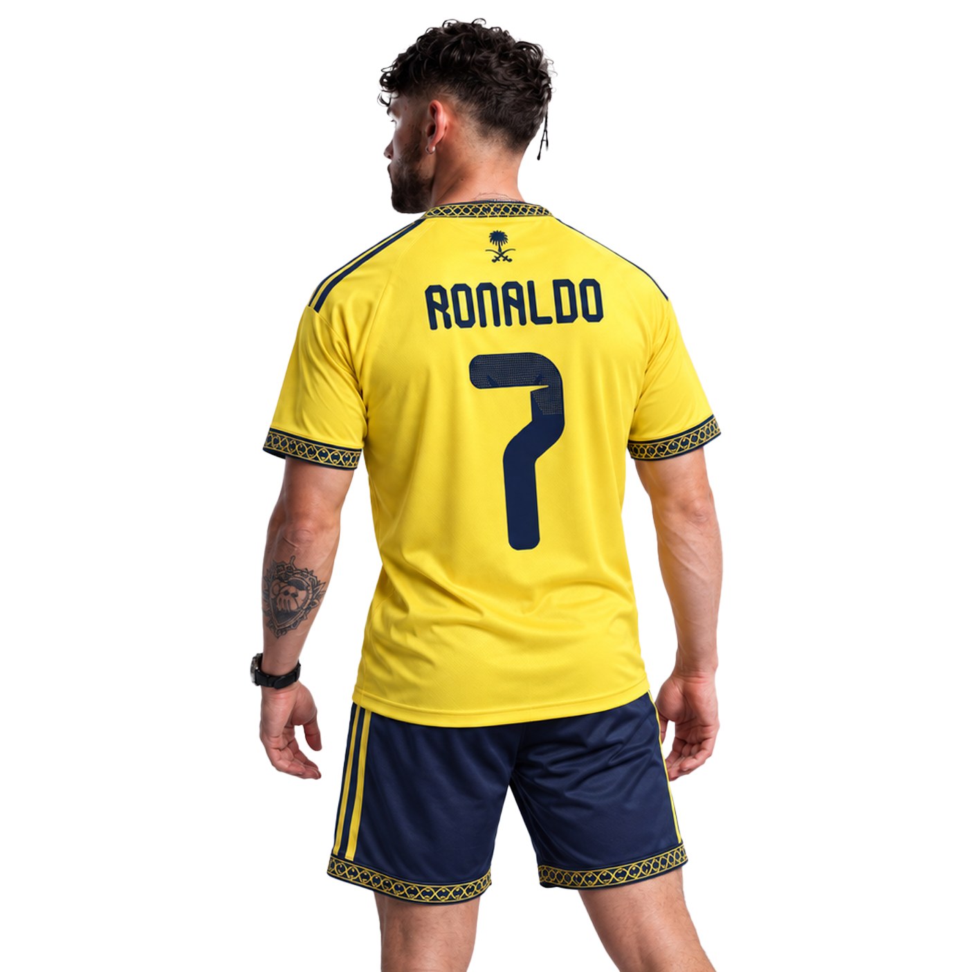 Cristiano Ronaldo 7 Al-Nassr 2025/26 Home Jersey - Yellow & Navy