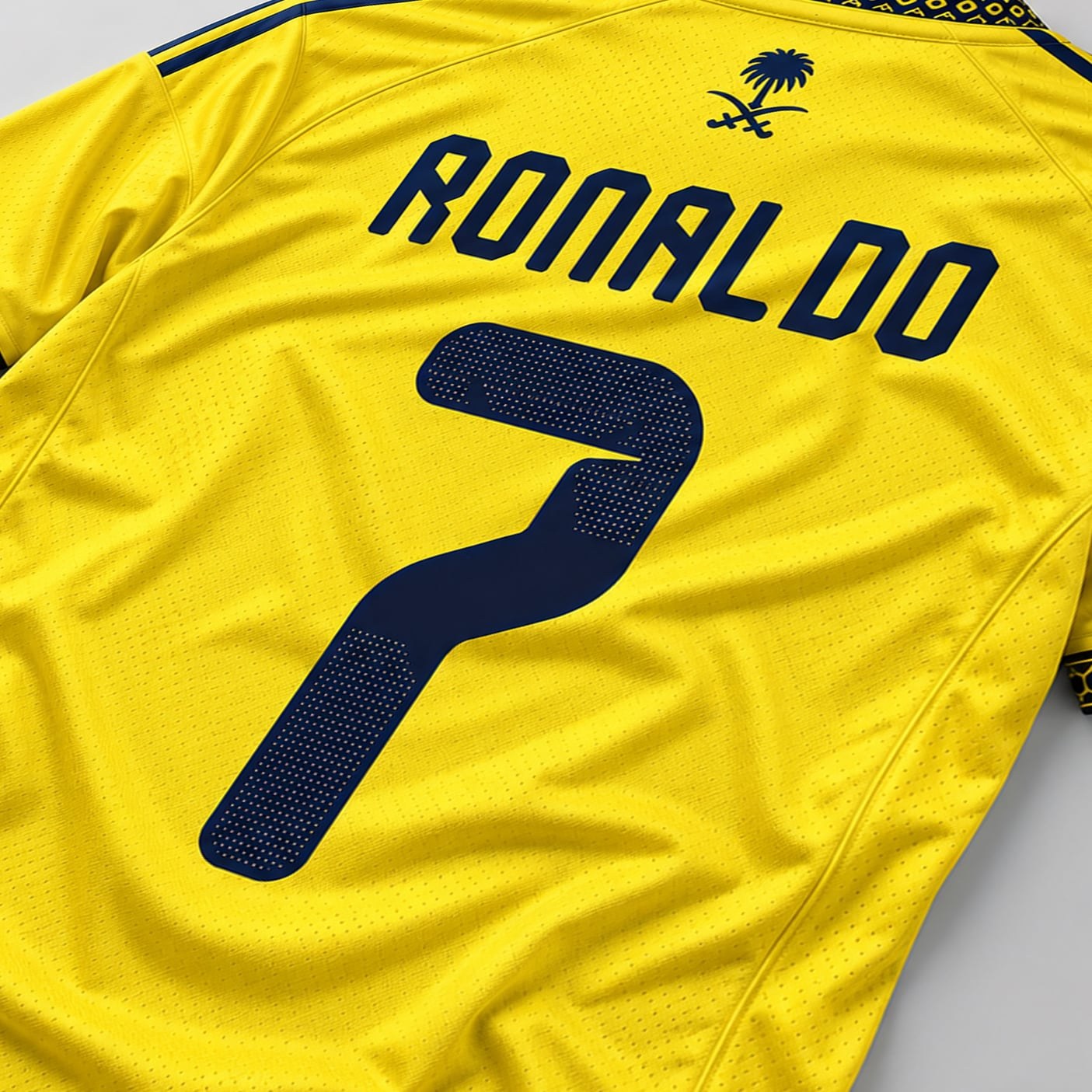 Cristiano Ronaldo 7 Al-Nassr 2025/26 Home Jersey - Yellow & Navy