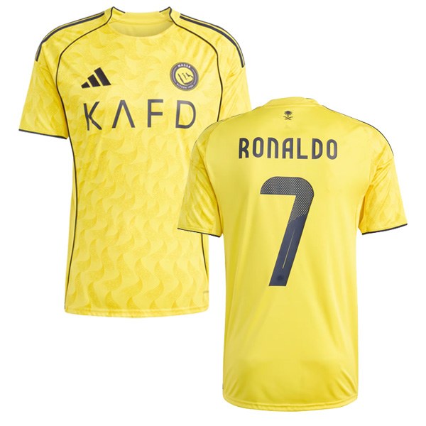 Cristiano Ronaldo 7 Al-Nassr 2025/26 Home Jersey - Yellow & Navy