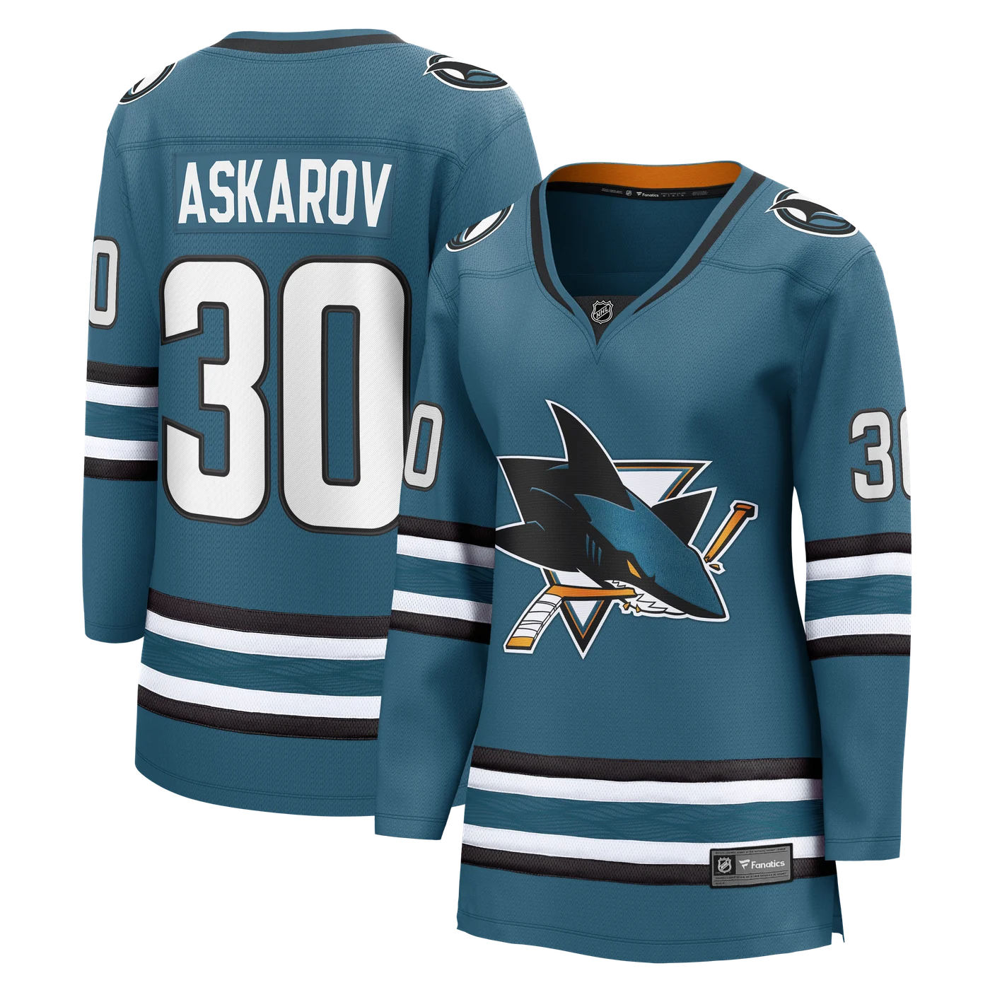 Yaroslav Askarov San Jose Sharks Women's Home Breakaway Jersey - Teal-ProSportsKit