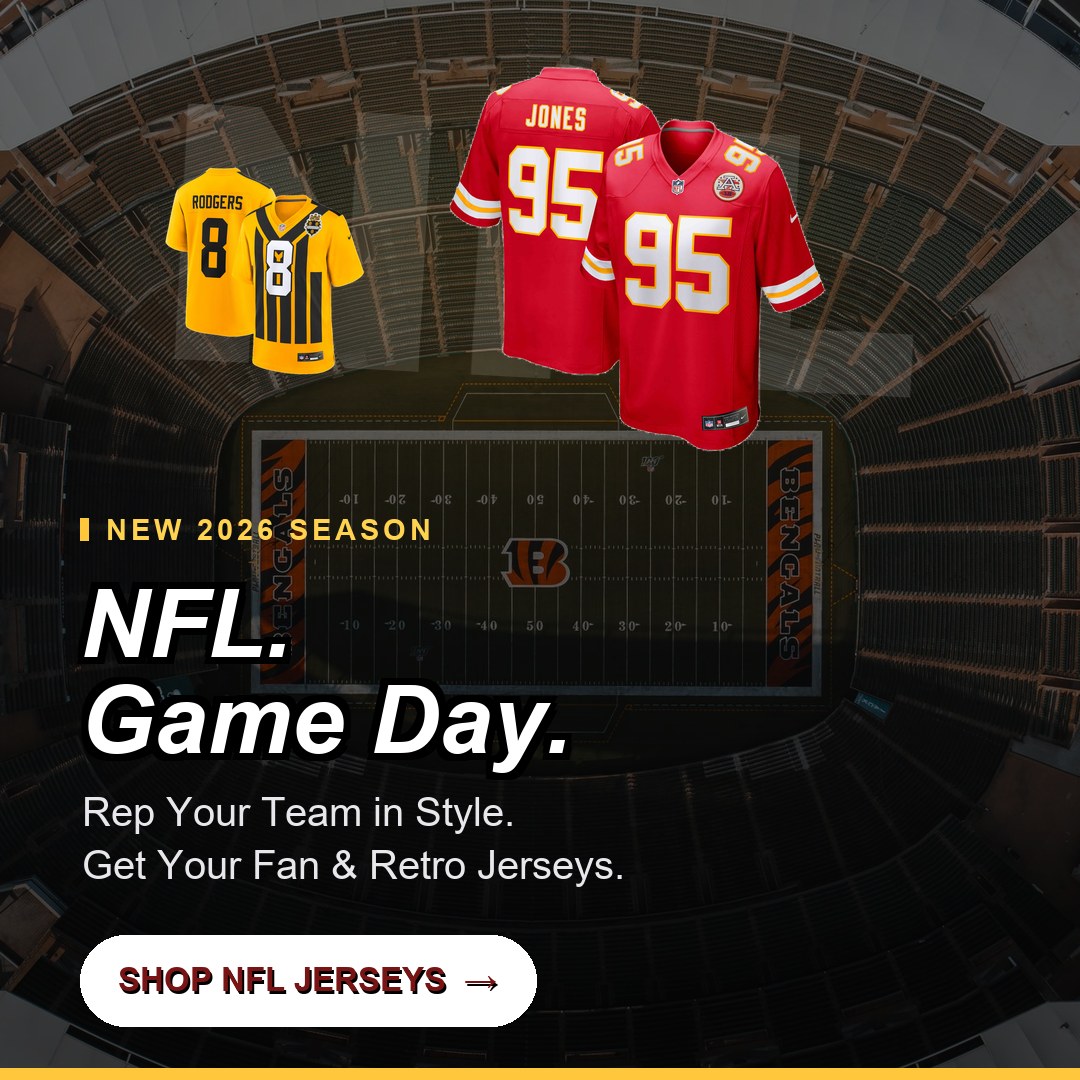 New 2026 NFL jerseys - Chiefs and Steelers fan editions, game day ready at Prosportskit