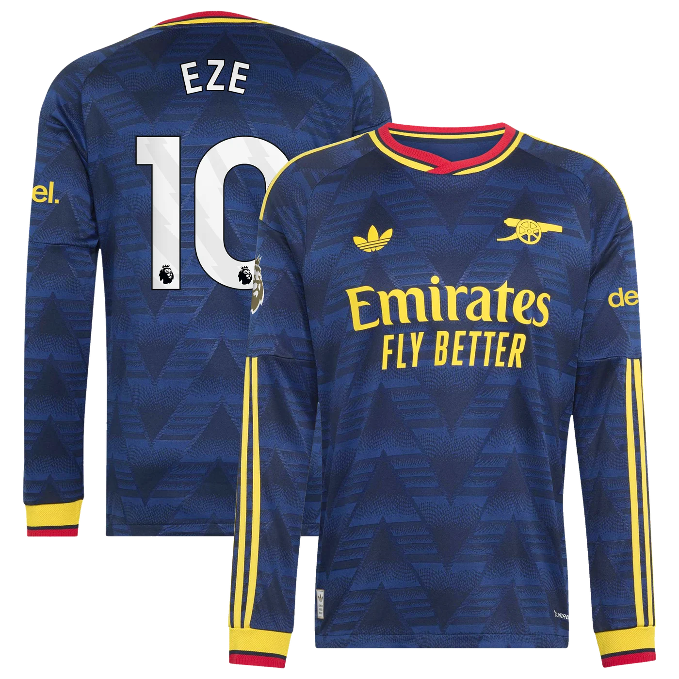 Eberechi Eze Arsenal 2026/27 Away On-Field Long Sleeve Jersey - Navy-ProSportsKit